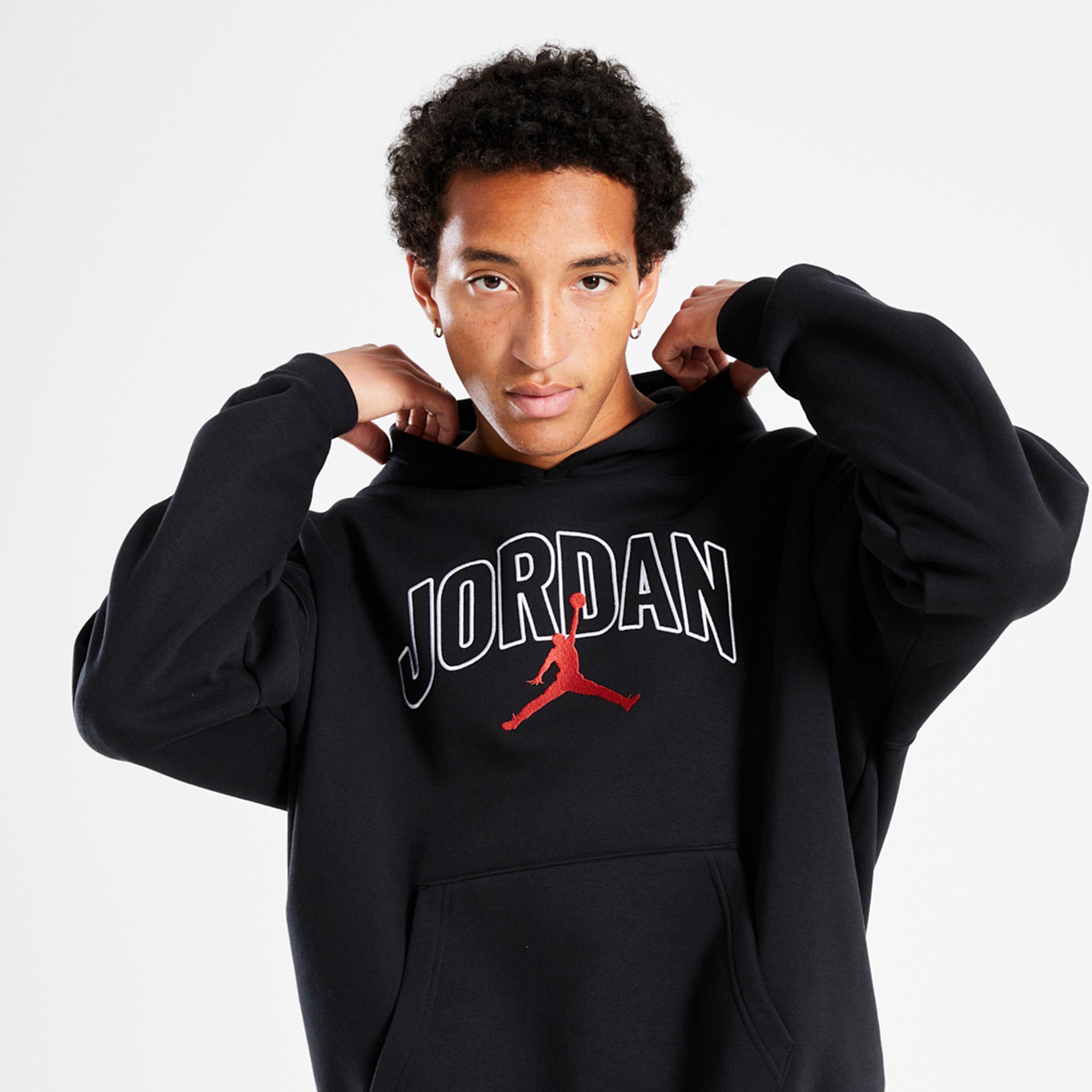 Bluză pentru bărbați JORDAN BLUZĂ CU GLUGĂ M J BRKLN OVS GFX PO HD