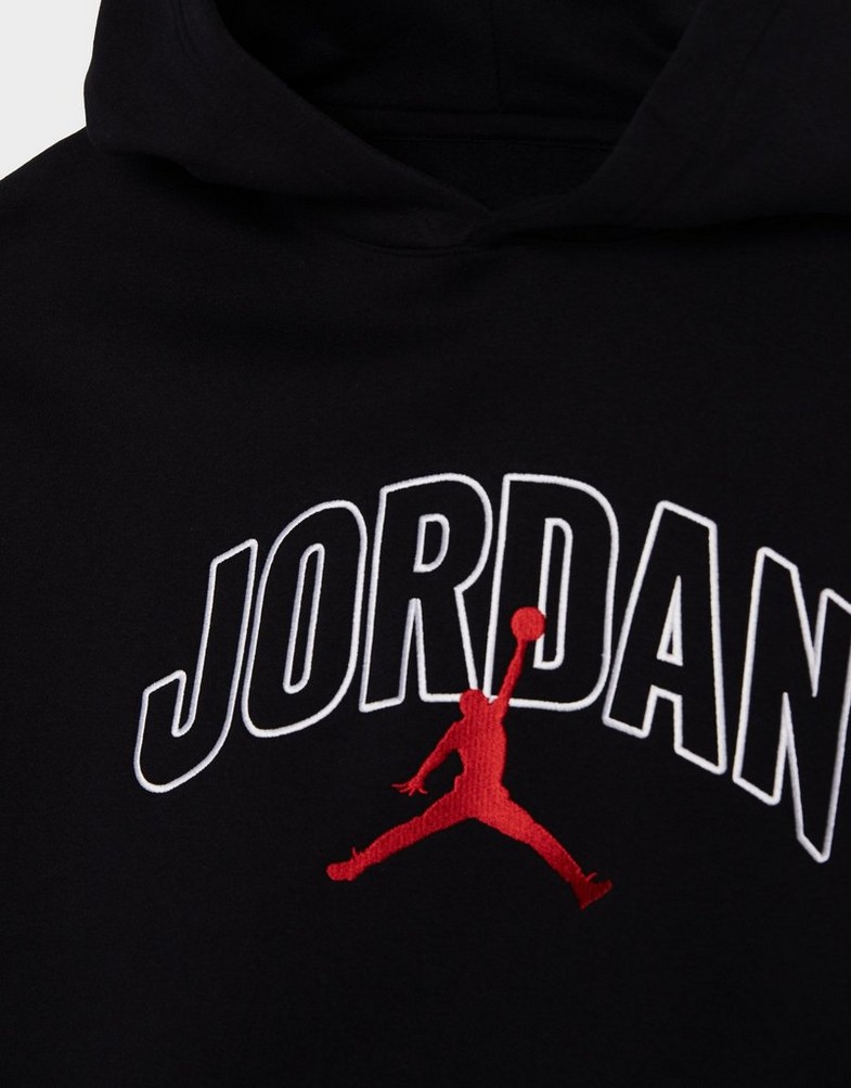 Bluză pentru bărbați JORDAN BLUZĂ CU GLUGĂ M J BRKLN OVS GFX PO HD IB7241-010 Negru