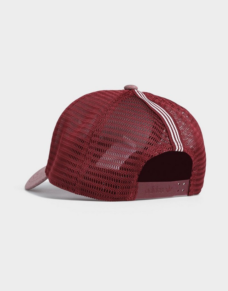 Czapka z daszkiem męska ADIDAS CZAPKA CURVED TRUCKER IC0022 Bordowy