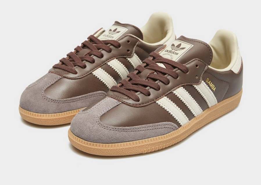 Buty sneakersy damskie ADIDAS SAMBA OG ID1481 Brązowy