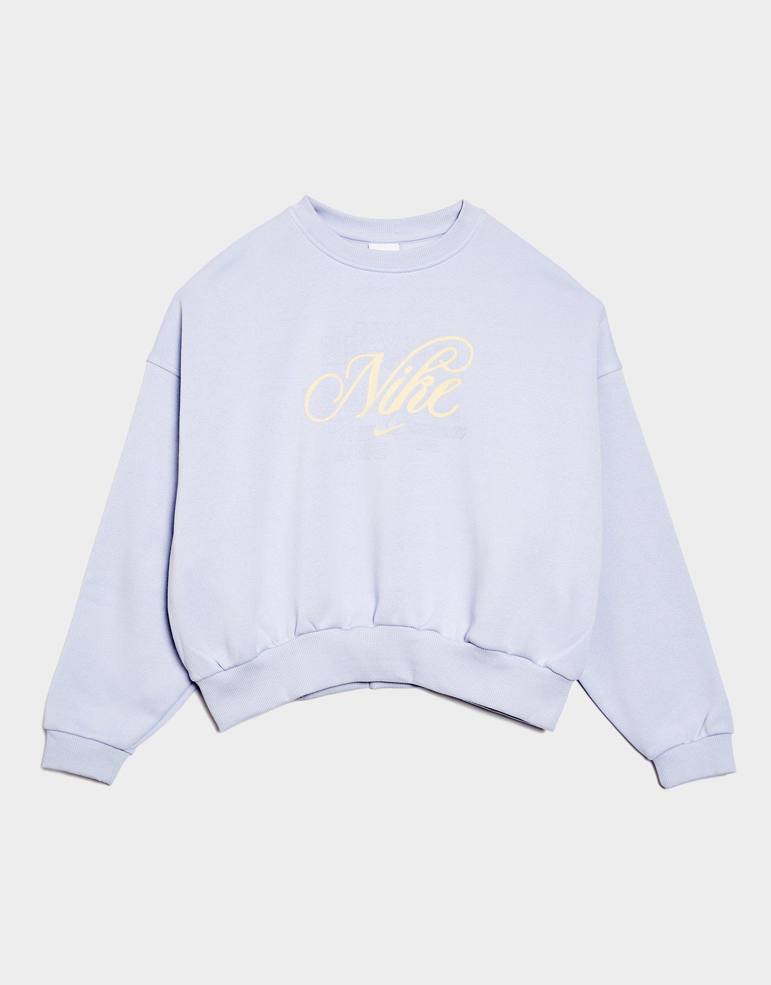 Nike Bluza G Nsw Club Flc Bxy Crew Gfx