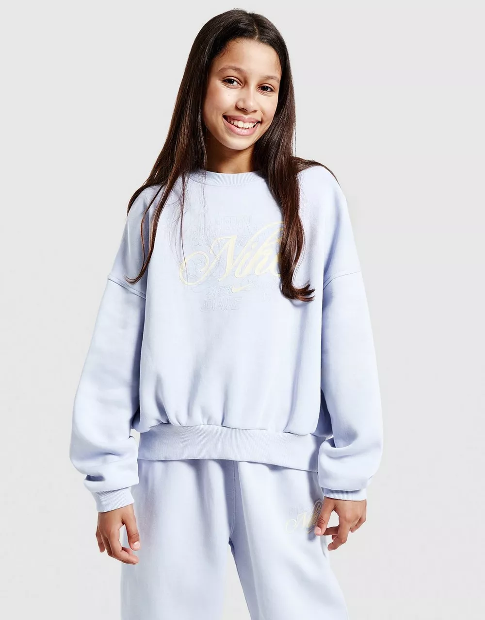 NIKE КОФТА G NSW CLUB FLC BXY CREW GFX, фото 1 з 4
