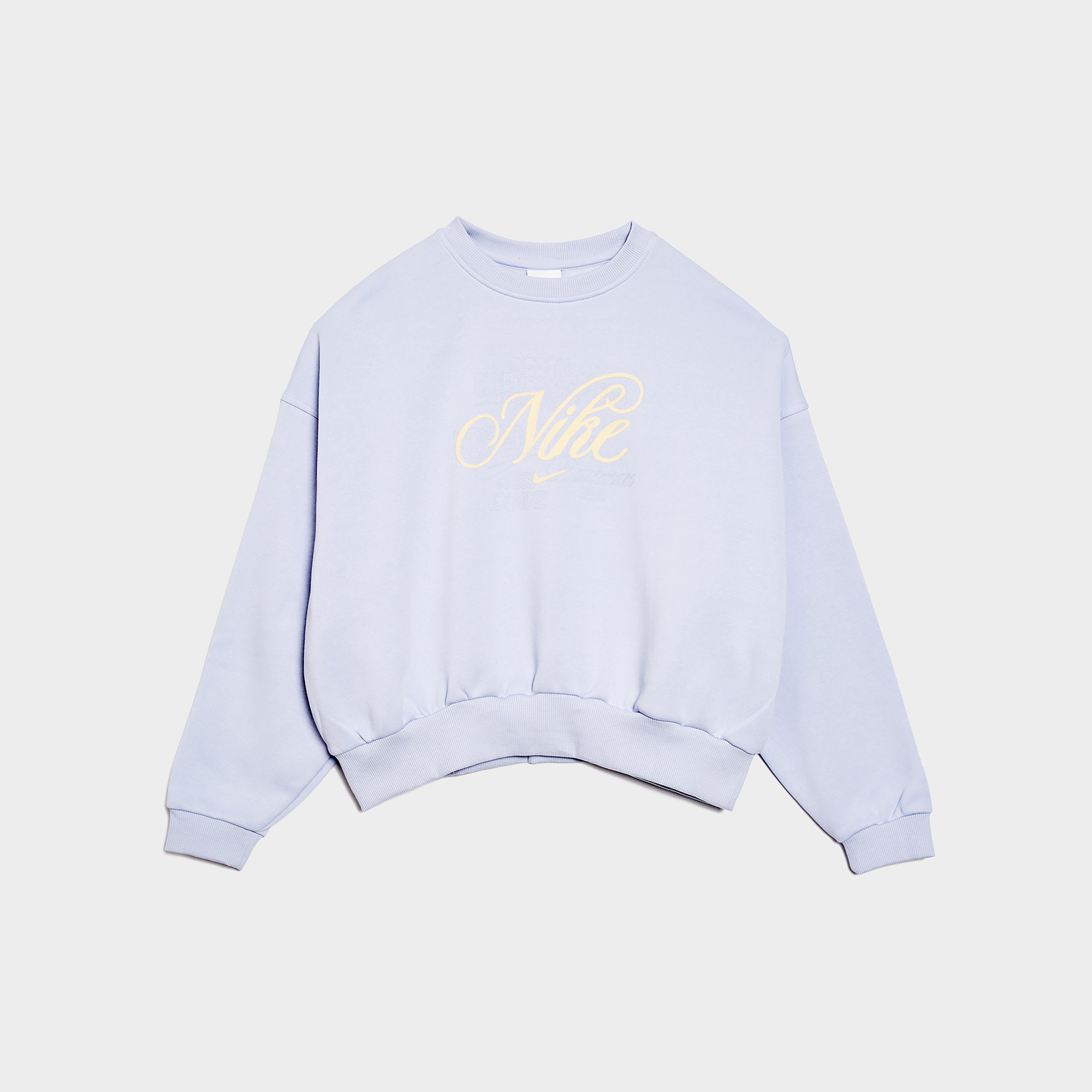 Bluza dziecięca NIKE BLUZA G NSW CLUB FLC BXY CREW GFX