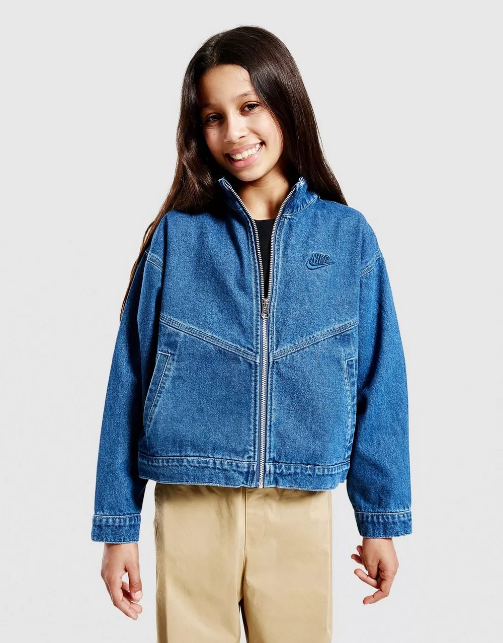 NIKE КУРТКА G NSW WR DENIM JACKET, фото 1 з 4