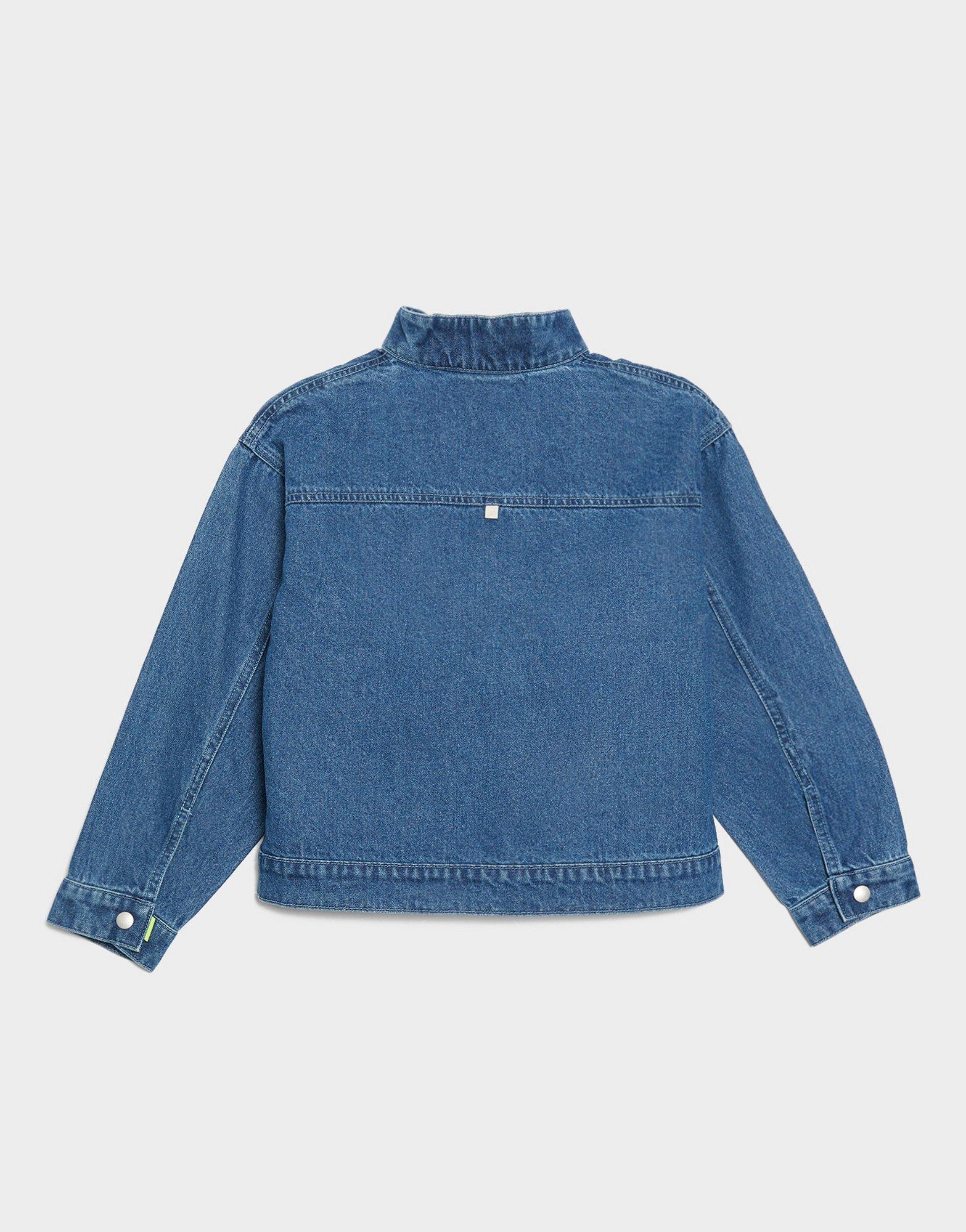 NIKE JAKNA G NSW WR DENIM JACKET IF2317-435 tamnoplava