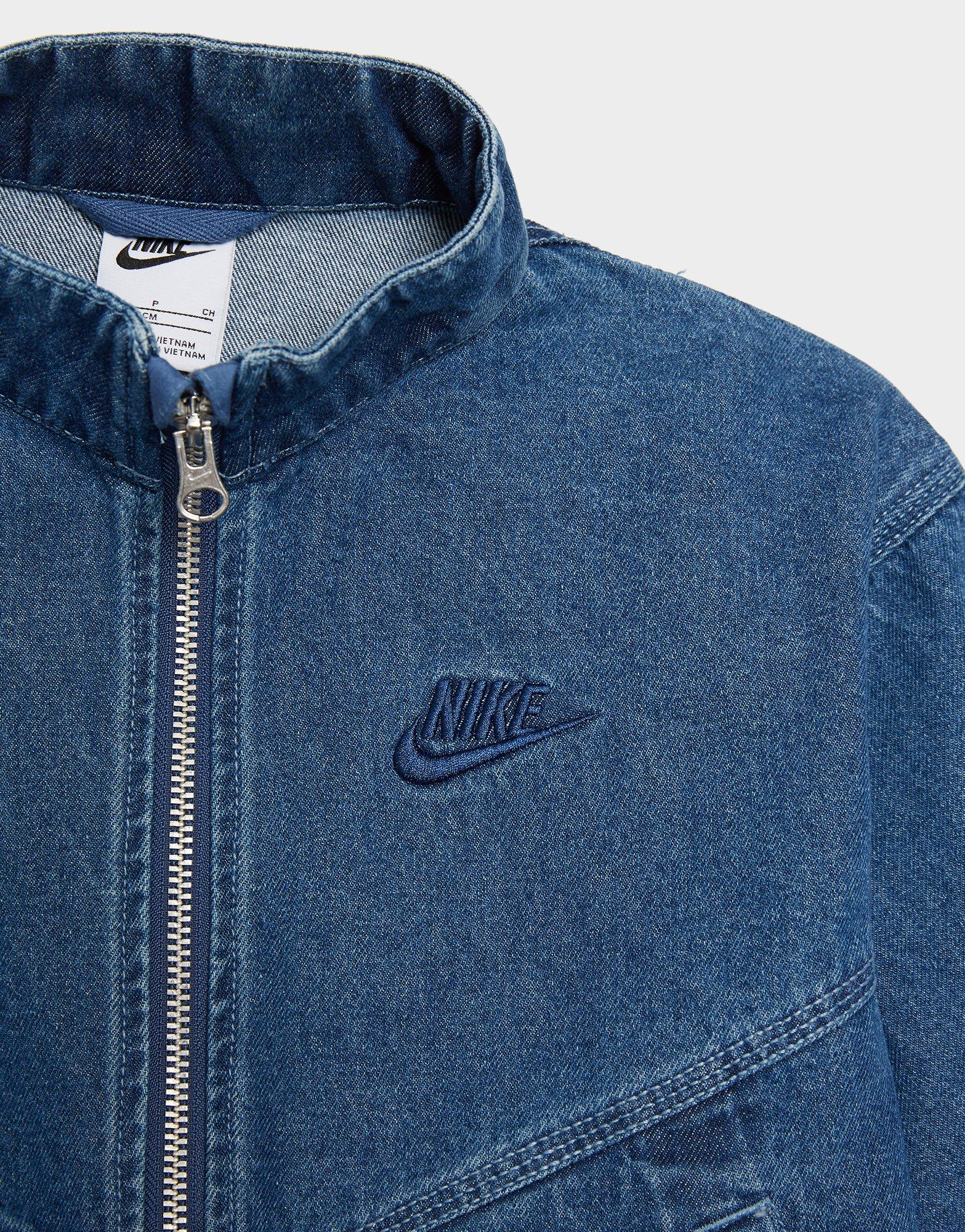 NIKE JAKNA G NSW WR DENIM JACKET IF2317-435 tamnoplava