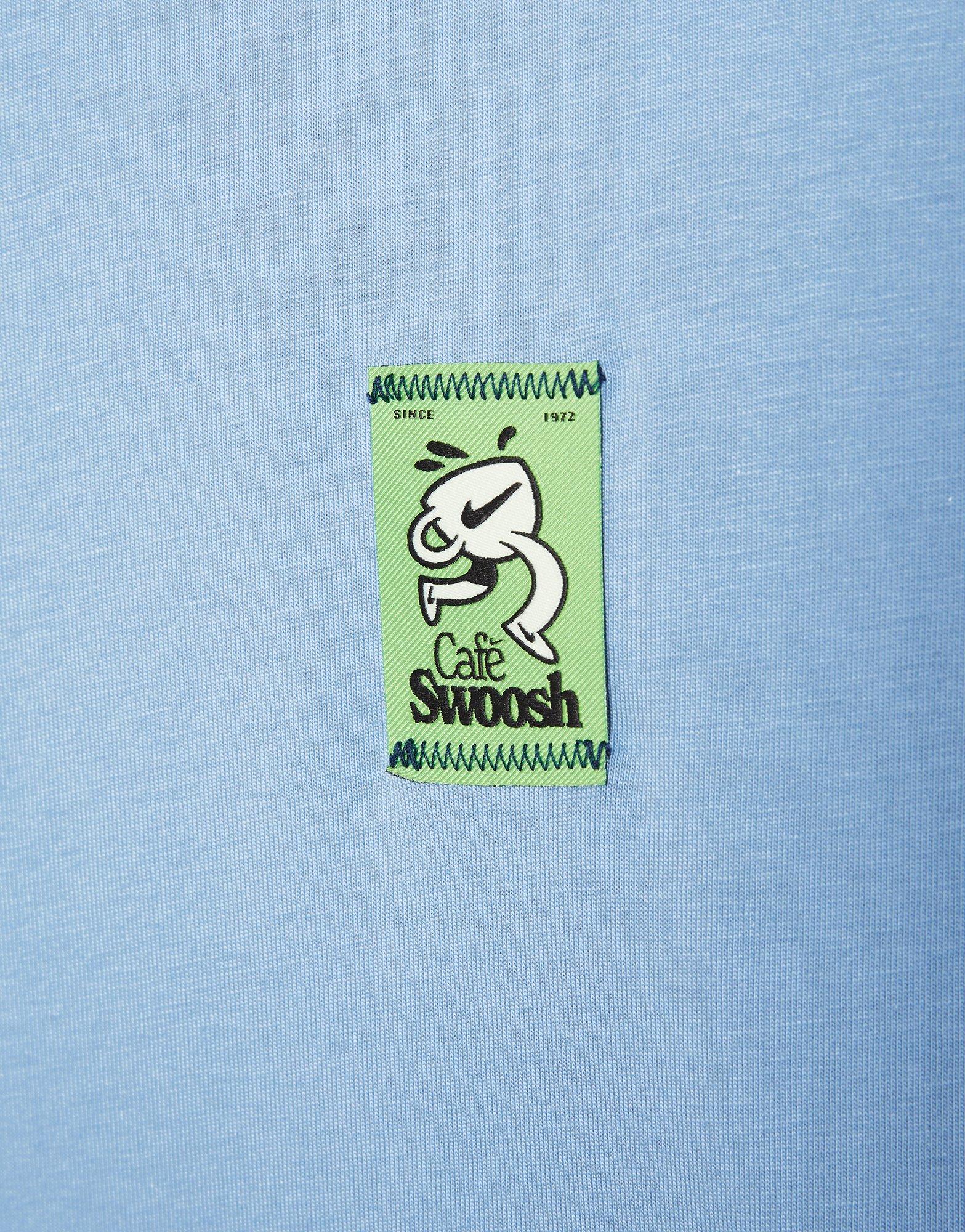 Koszulka, t-shirt męski NIKE T-SHIRT U NSW TEE LSE CAFE SWOOSH VAN IH1157-486 Niebieski