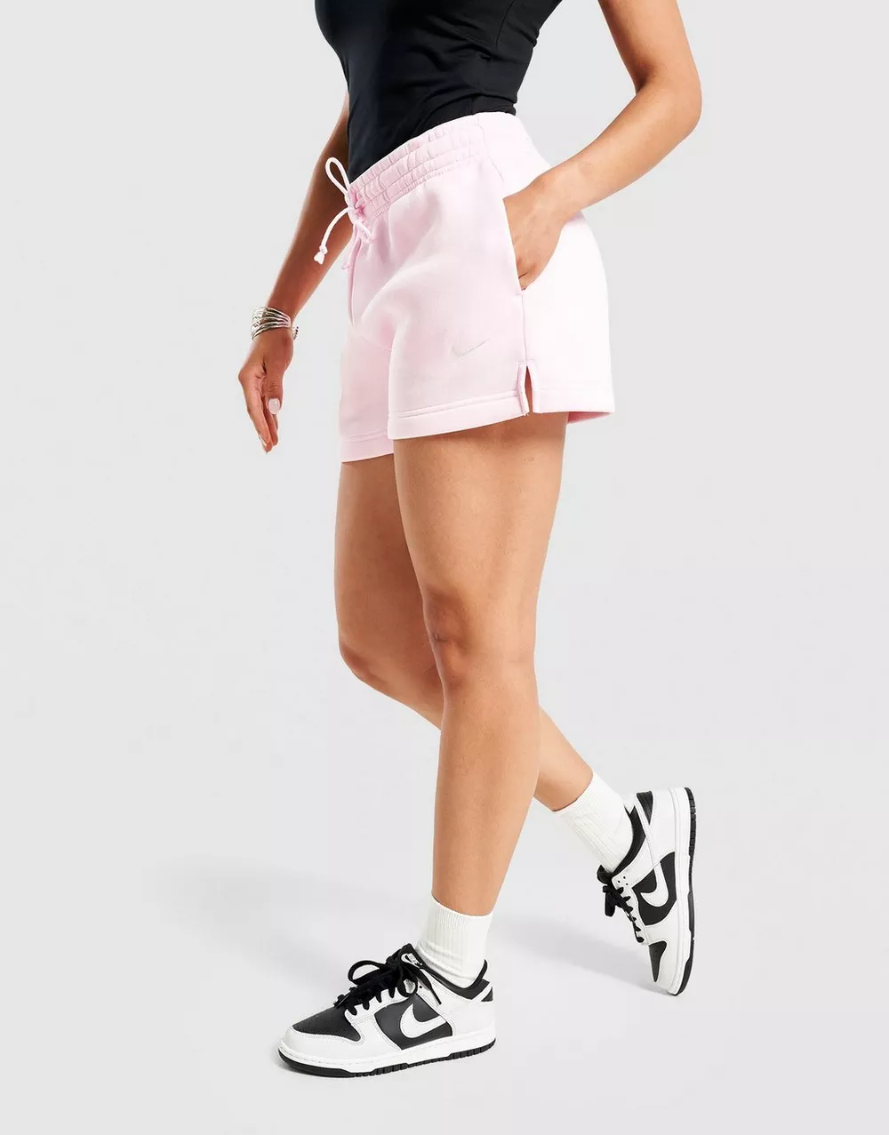 NIKE ШОРТИ W NSW PHNX FLC MR STD 4IN SHRT, фото 1 з 4