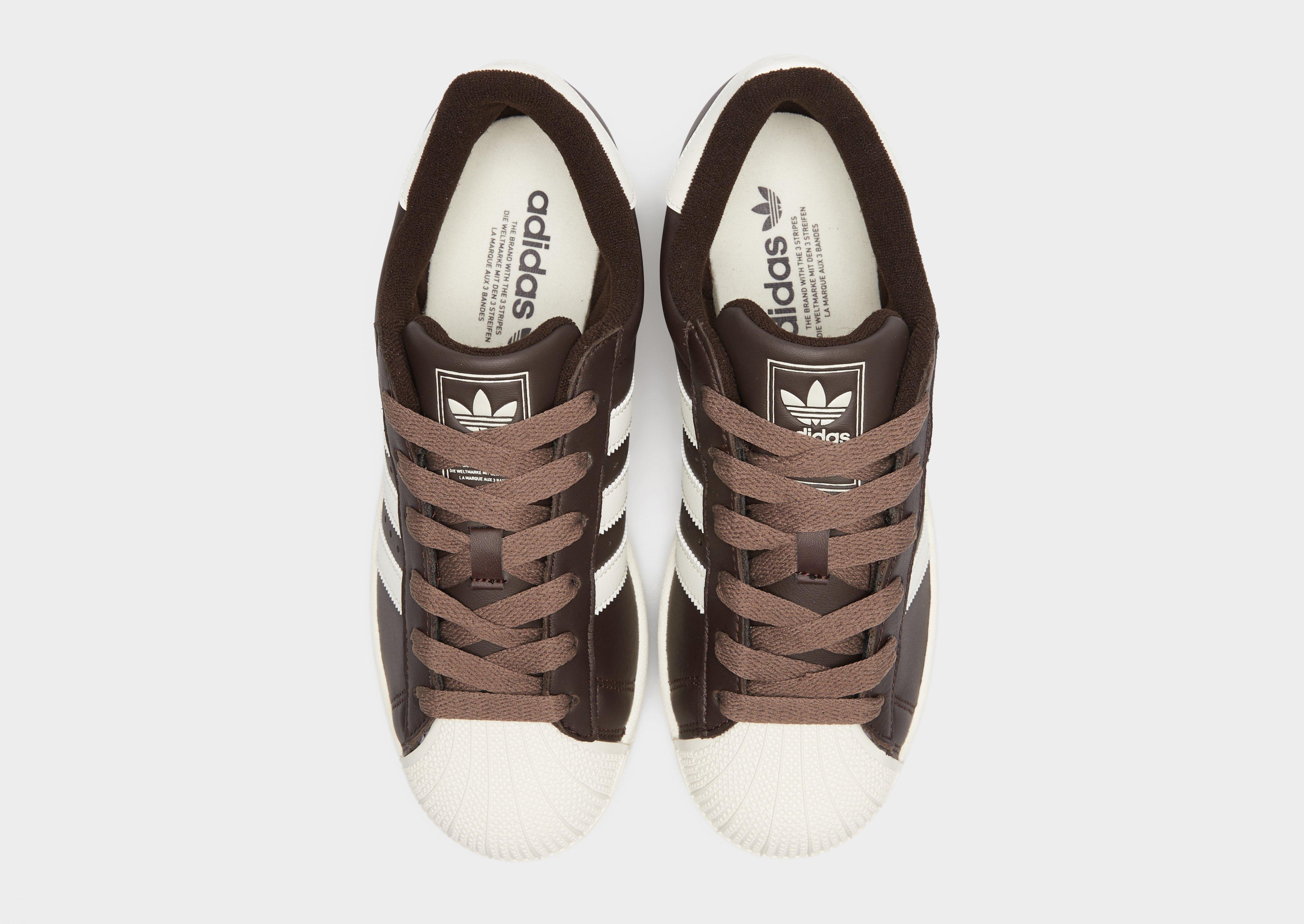 Buty sneakersy damskie ADIDAS SUPERSTAR II W IH4146 Brązowy