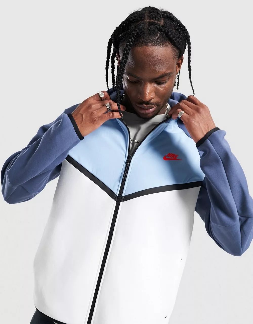 NIKE КОФТА НА БЛИСКАВЦІ З   КАПЮШОНОМ M NK TCH MIX WR, фото 1 з 5