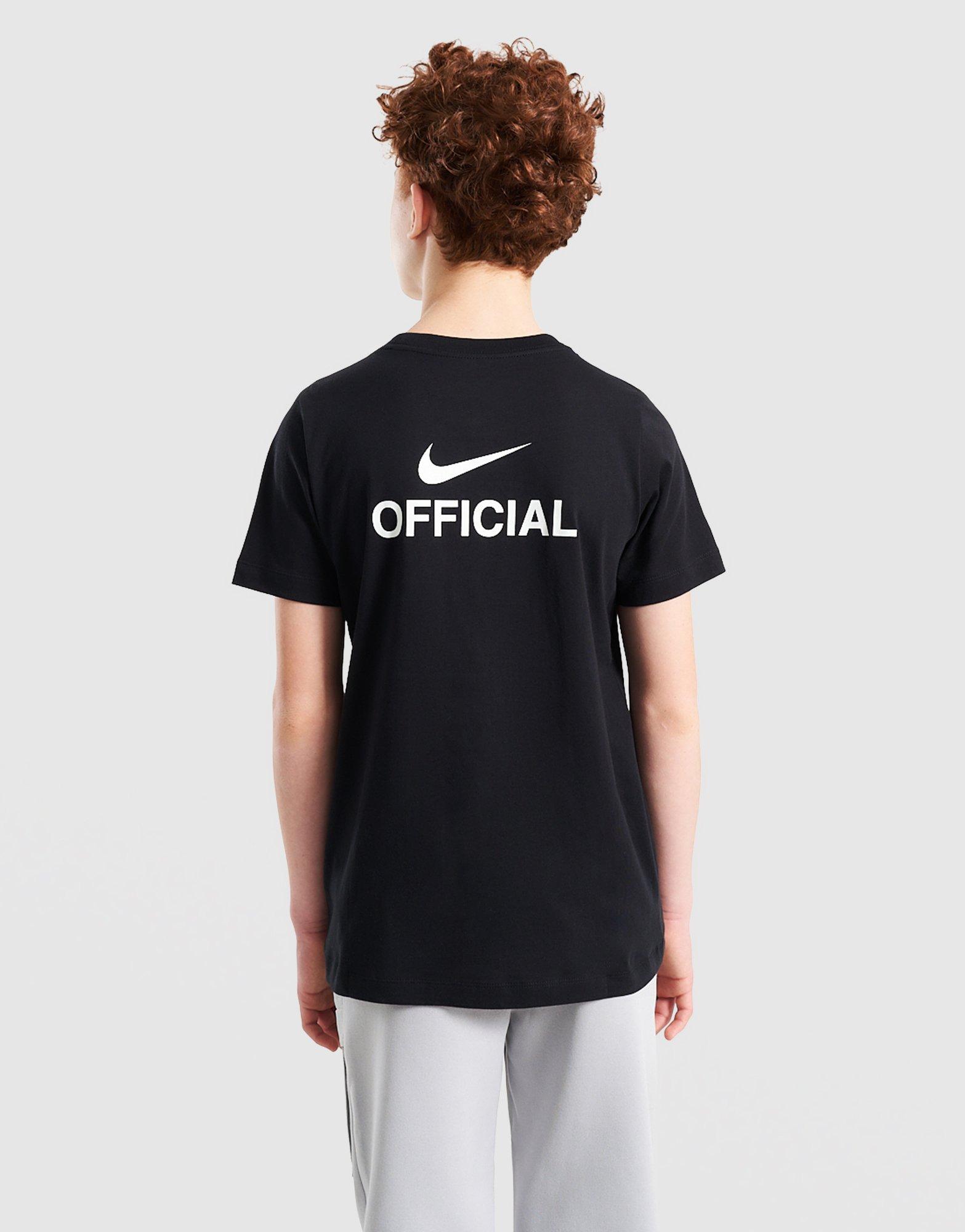 Детска тениска NIKE ТЕНИСКА K NSW TEE OFFICIAL II0392-010 Черен