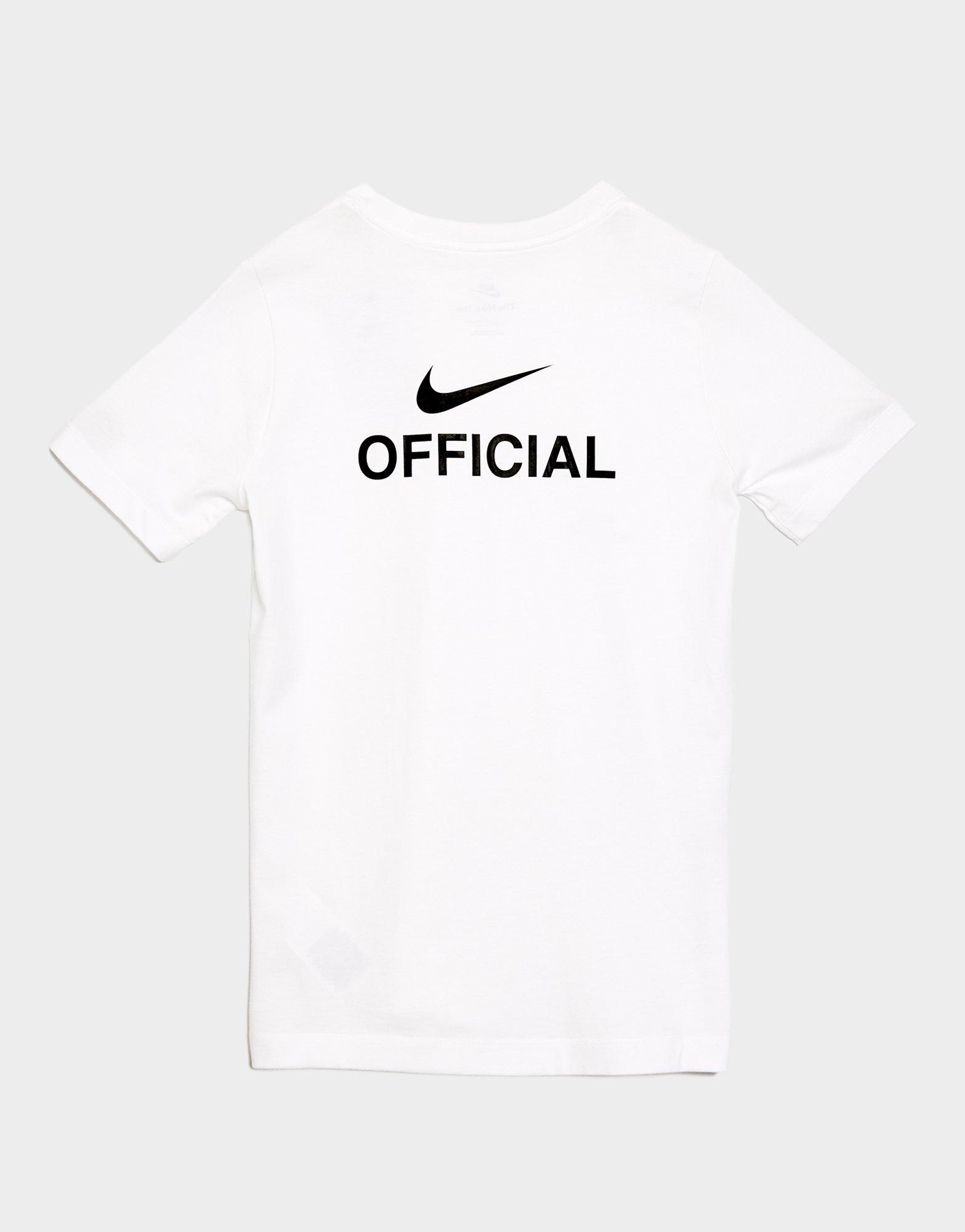 Dječji T-shirt NIKE T-SHIRT K NSW TEE OFFICIAL II0392-100 bijela