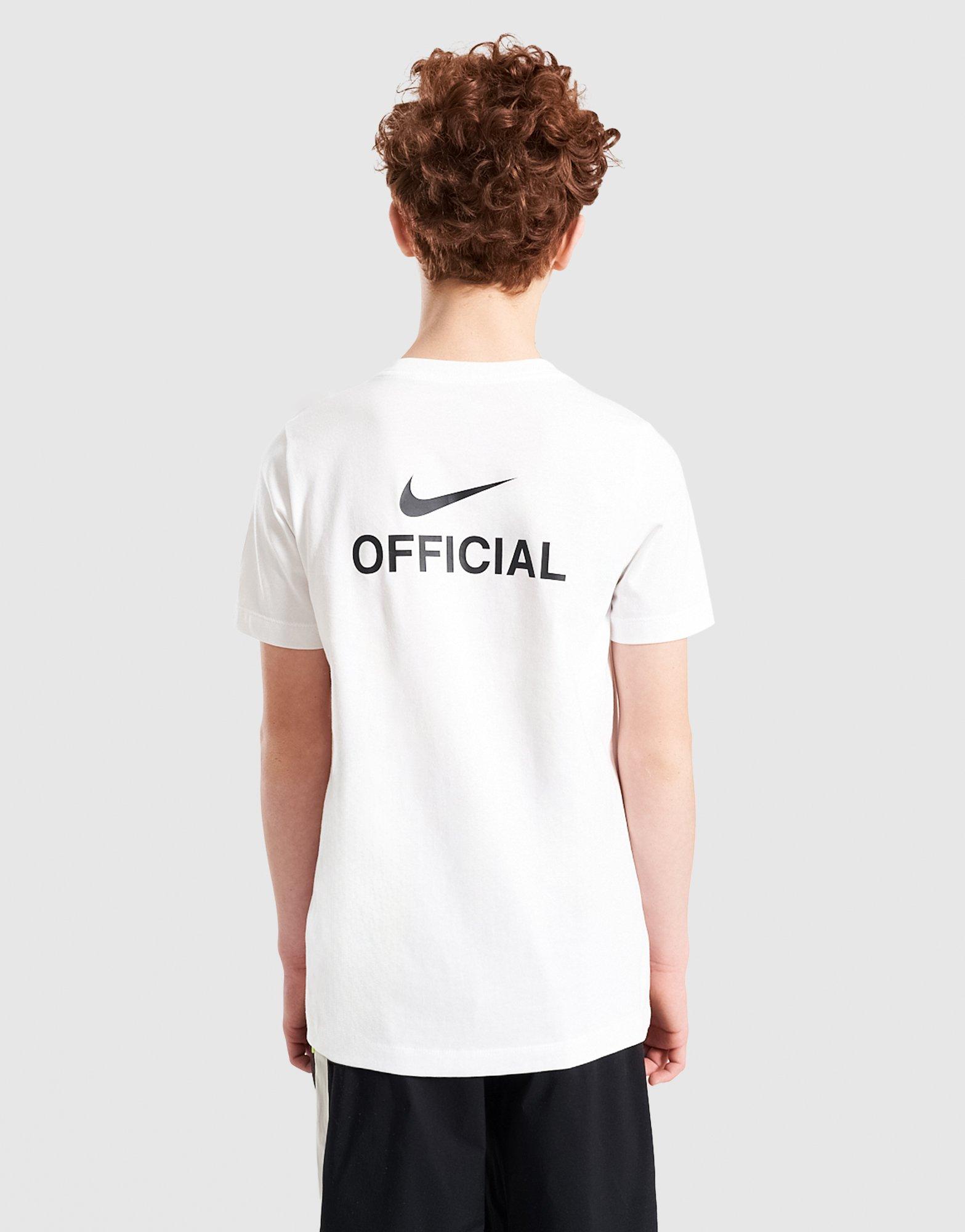 Dječji T-shirt NIKE T-SHIRT K NSW TEE OFFICIAL II0392-100 bijela