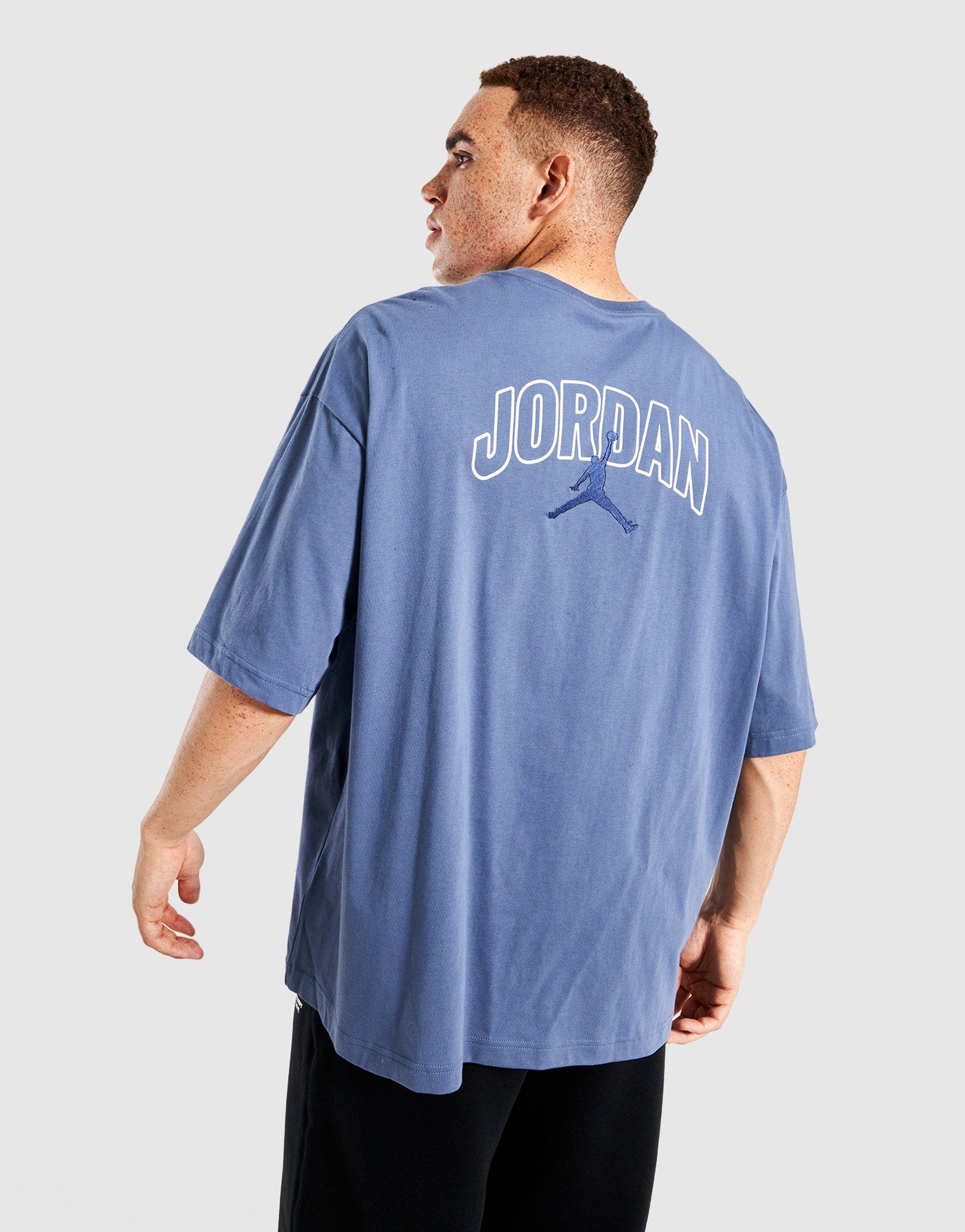 Koszulka, t-shirt męski JORDAN T-SHIRT M J BRK OVSZ SS CREW II2344-410 Niebieski