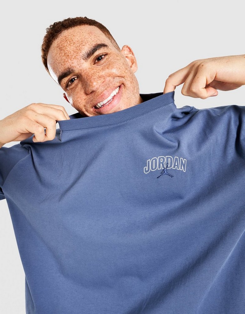 Мъжка тениска JORDAN ТЕНИСКА M J BRK OVSZ SS CREW II2344-410 Син