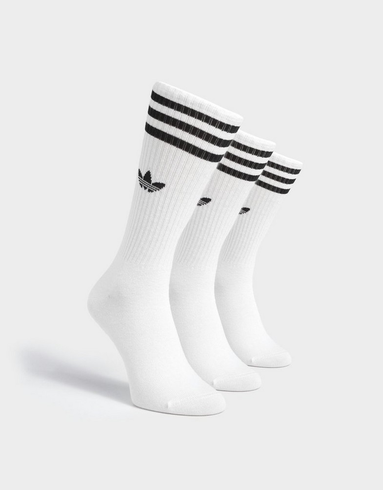 Жіночі шкарпетки ADIDAS ВИСОКІ ШКАРПЕТКИ 3-PACK SOLID SOCKS HIGH CREW IJ0734 Білий