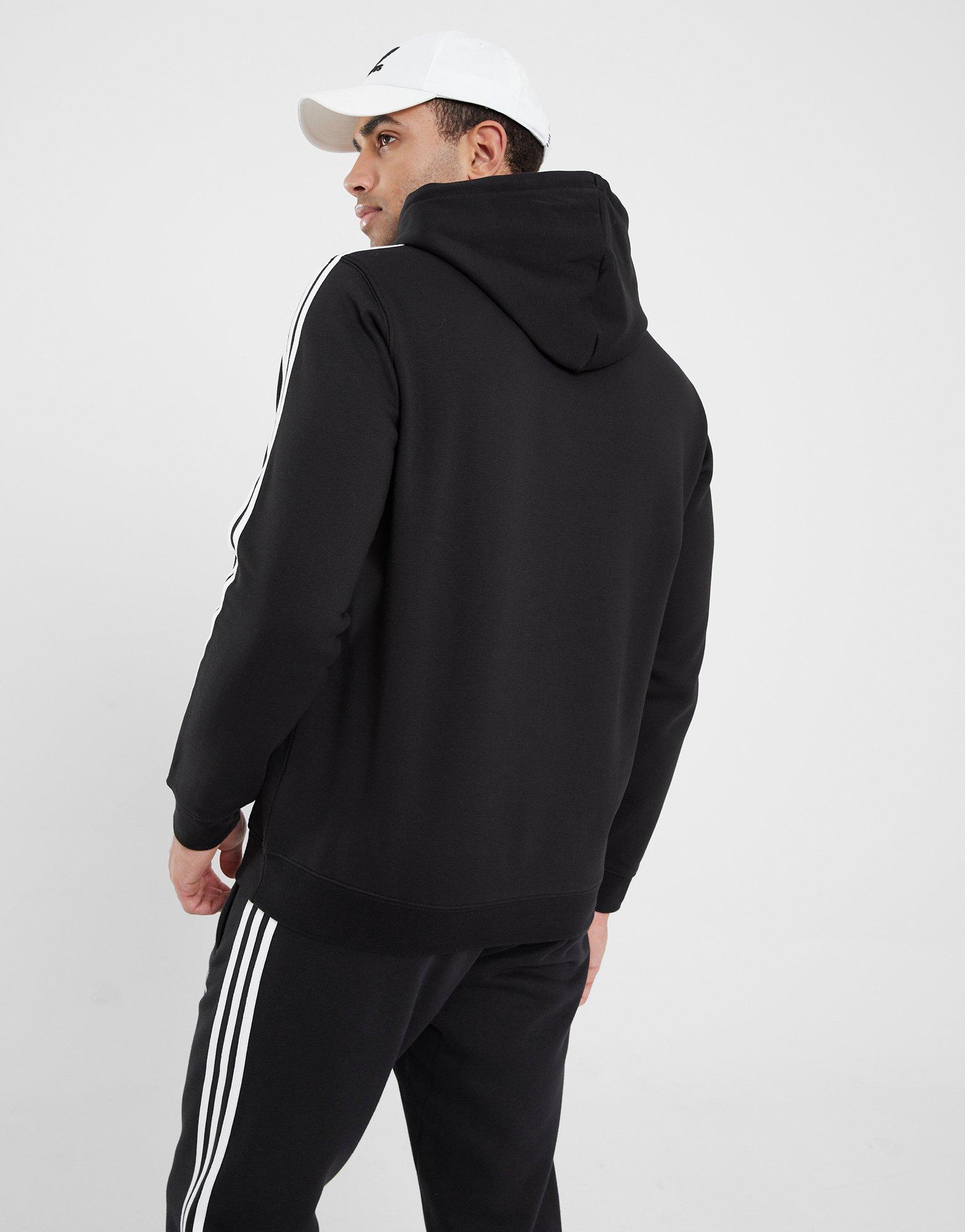 Férfi pulóverek ADIDAS PULÓVER KAPUCNIS 3-STRIPES HOODY IM2088 Fekete