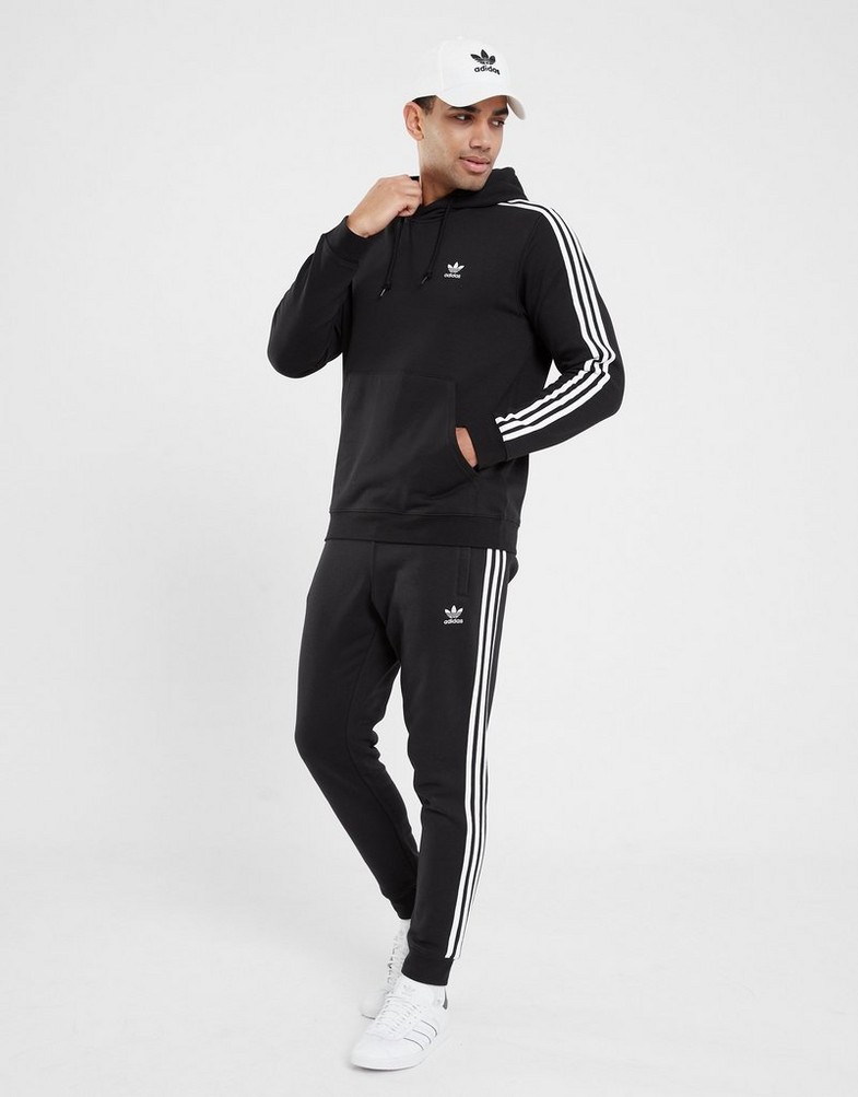 Férfi pulóverek ADIDAS PULÓVER KAPUCNIS 3-STRIPES HOODY