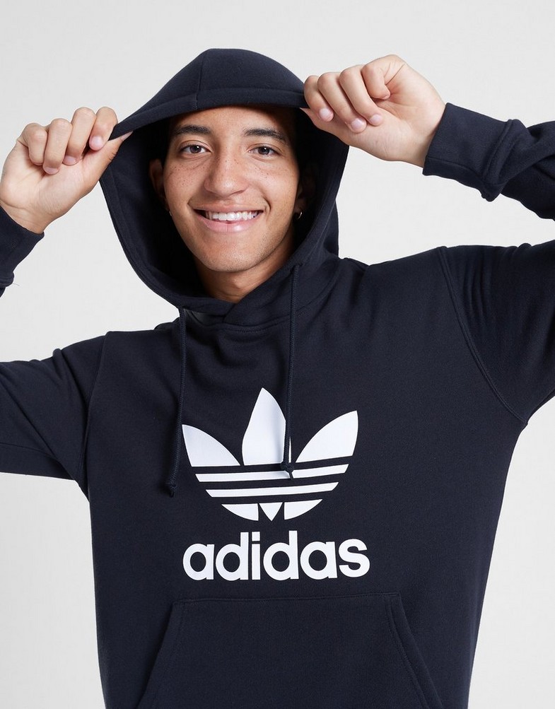 Bluză pentru bărbați ADIDAS BLUZĂ CU GLUGĂ TREFOIL HOODY