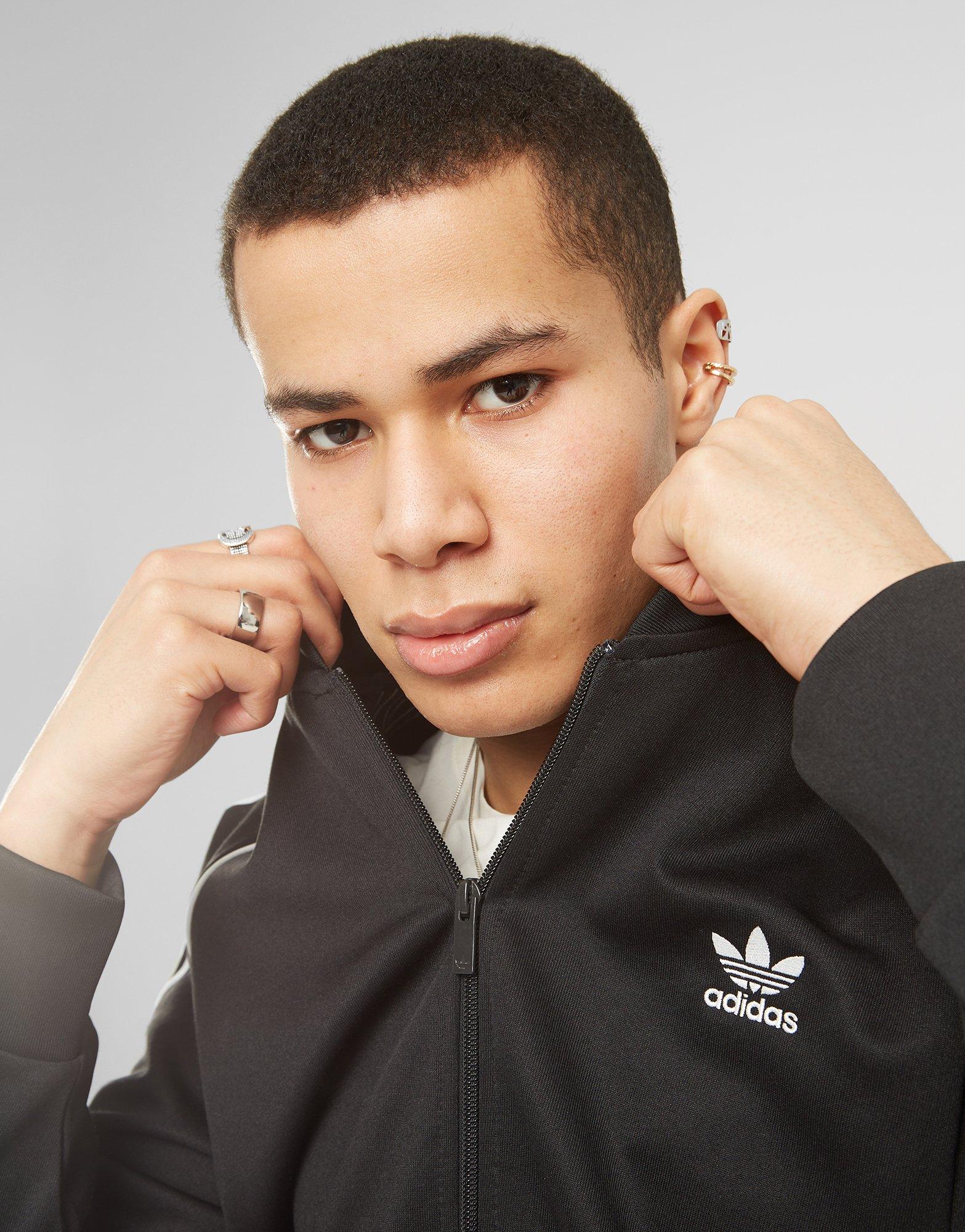 Bluză pentru bărbați ADIDAS BLUZĂ SSTAR TT BLK/WHT IM4545 Negru