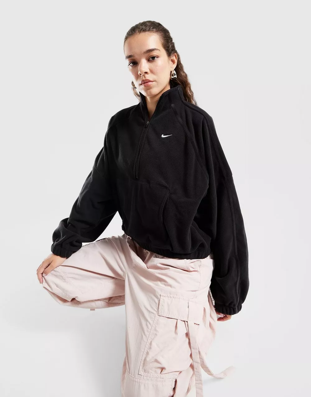 NIKE КОФТА З КАПЮШОНОМ W NK ONE TF HZ ТОП ФЛІС SP, фото 1 з 5