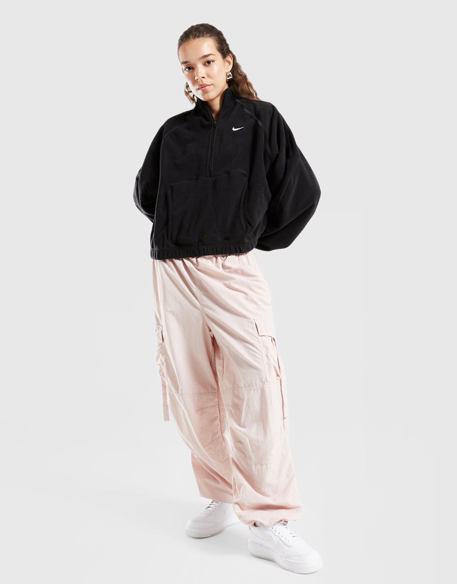 Dámska mikina NIKE MIKINA W NK ONE TF HZ TOP FLÍSOVÁ MIKINA SP IO0182-010 Čierna