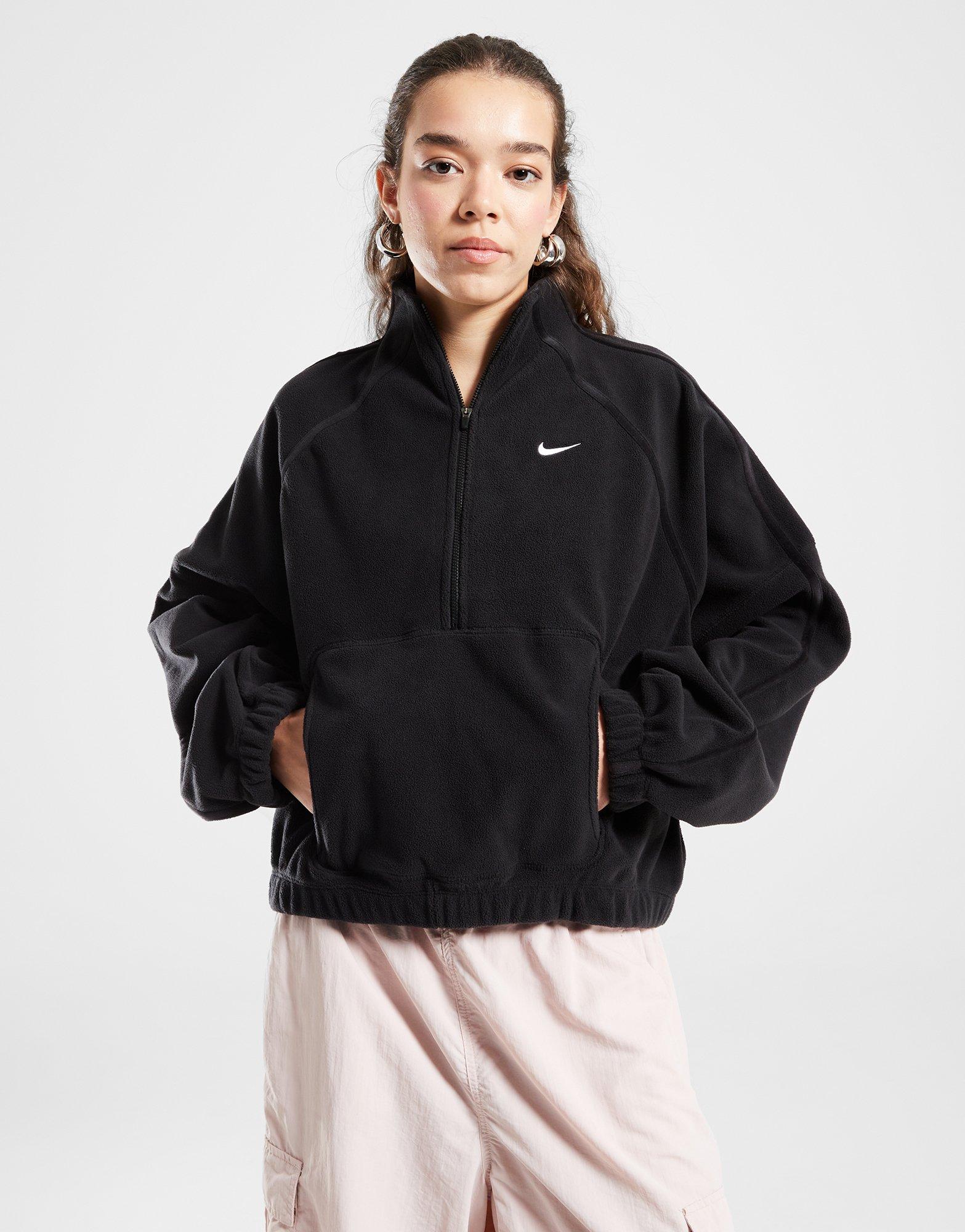 Dámska mikina NIKE MIKINA W NK ONE TF HZ TOP FLÍSOVÁ MIKINA SP IO0182-010 Čierna
