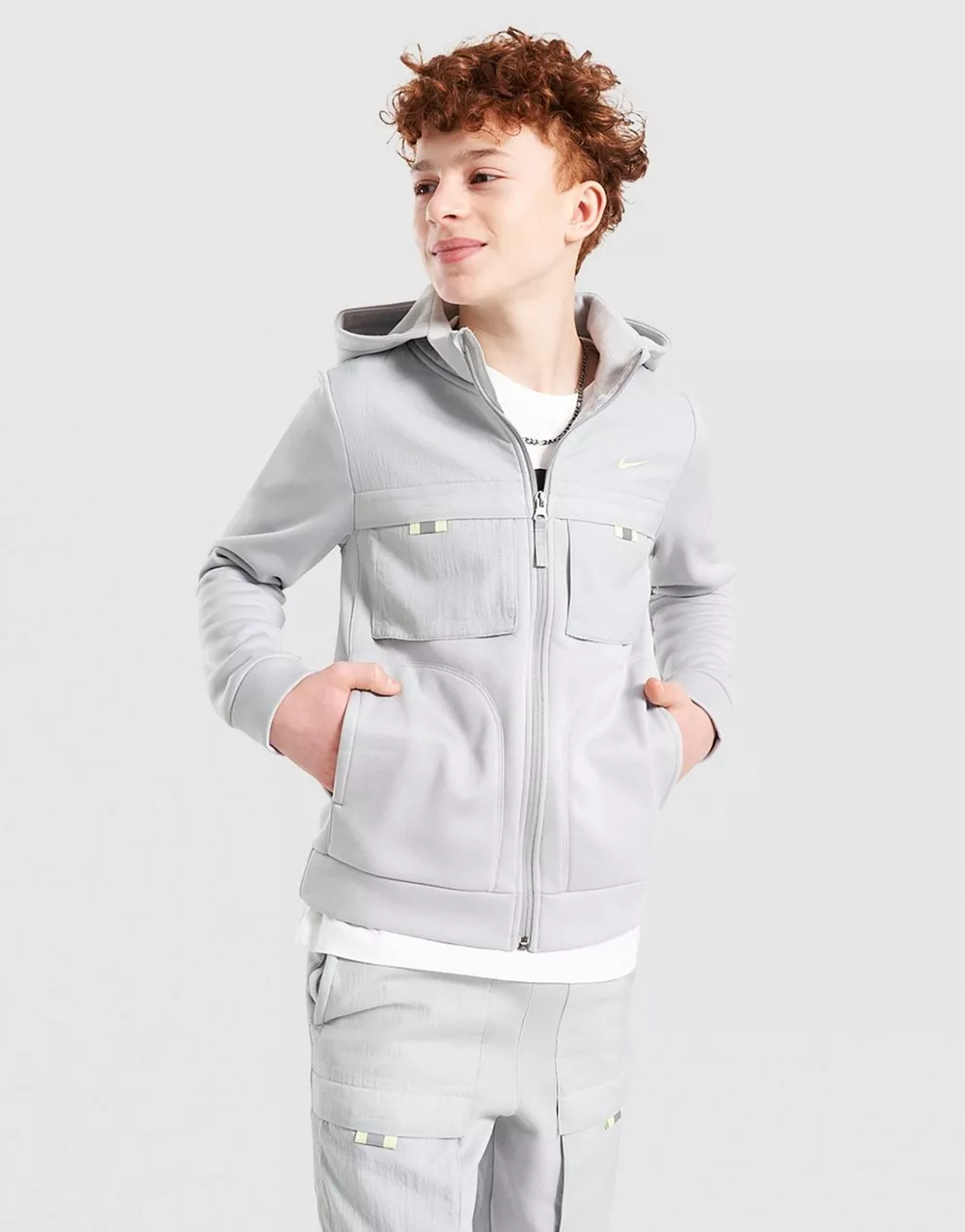 NIKE КОФТА K NSW CITY UTILITY FZ HDY MM, фото 1 з 4