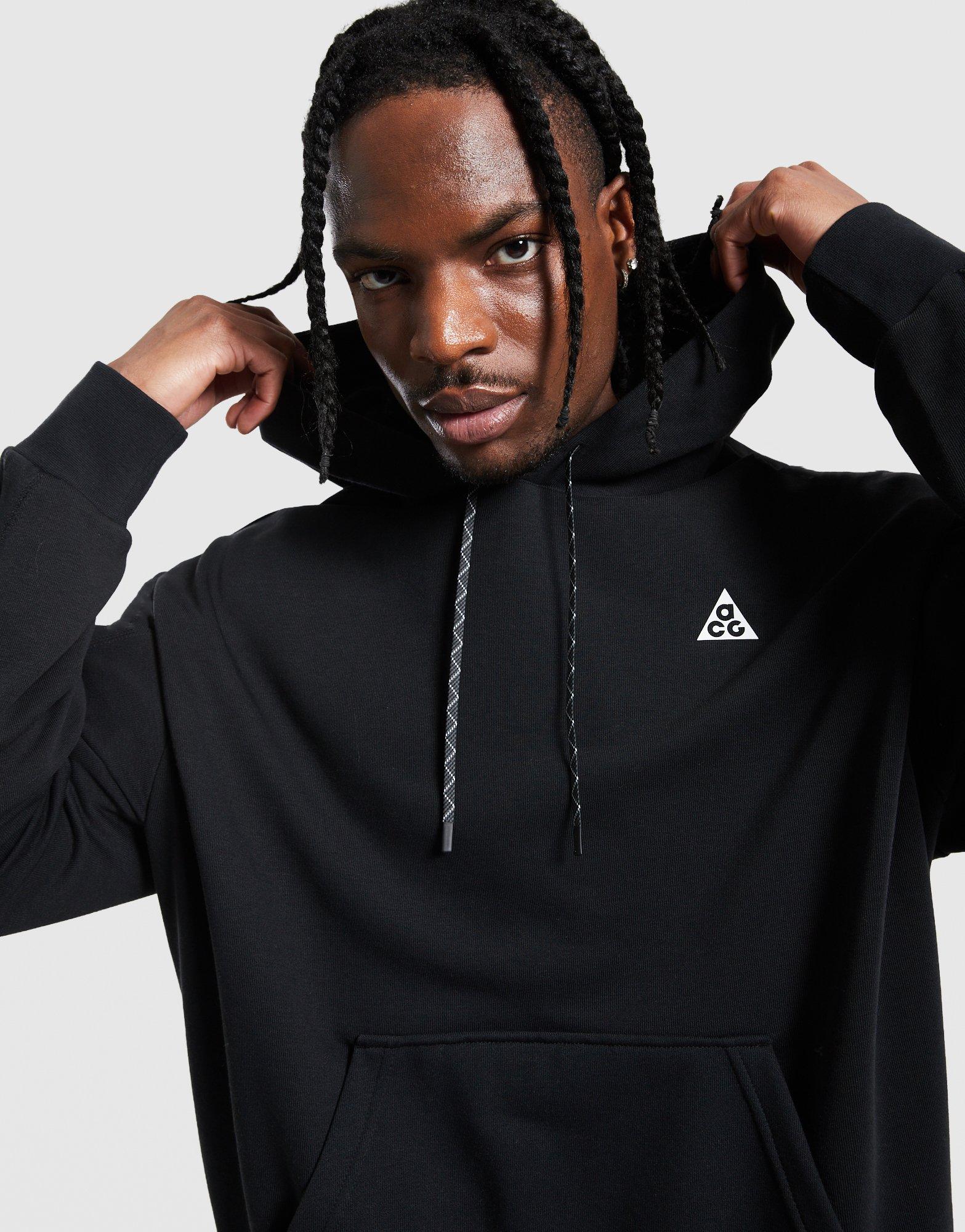 Bluză pentru bărbați NIKE BLUZĂ CU GLUGĂ M ACG DF MAGIC HOUR HOODIE IO9667-010 Negru