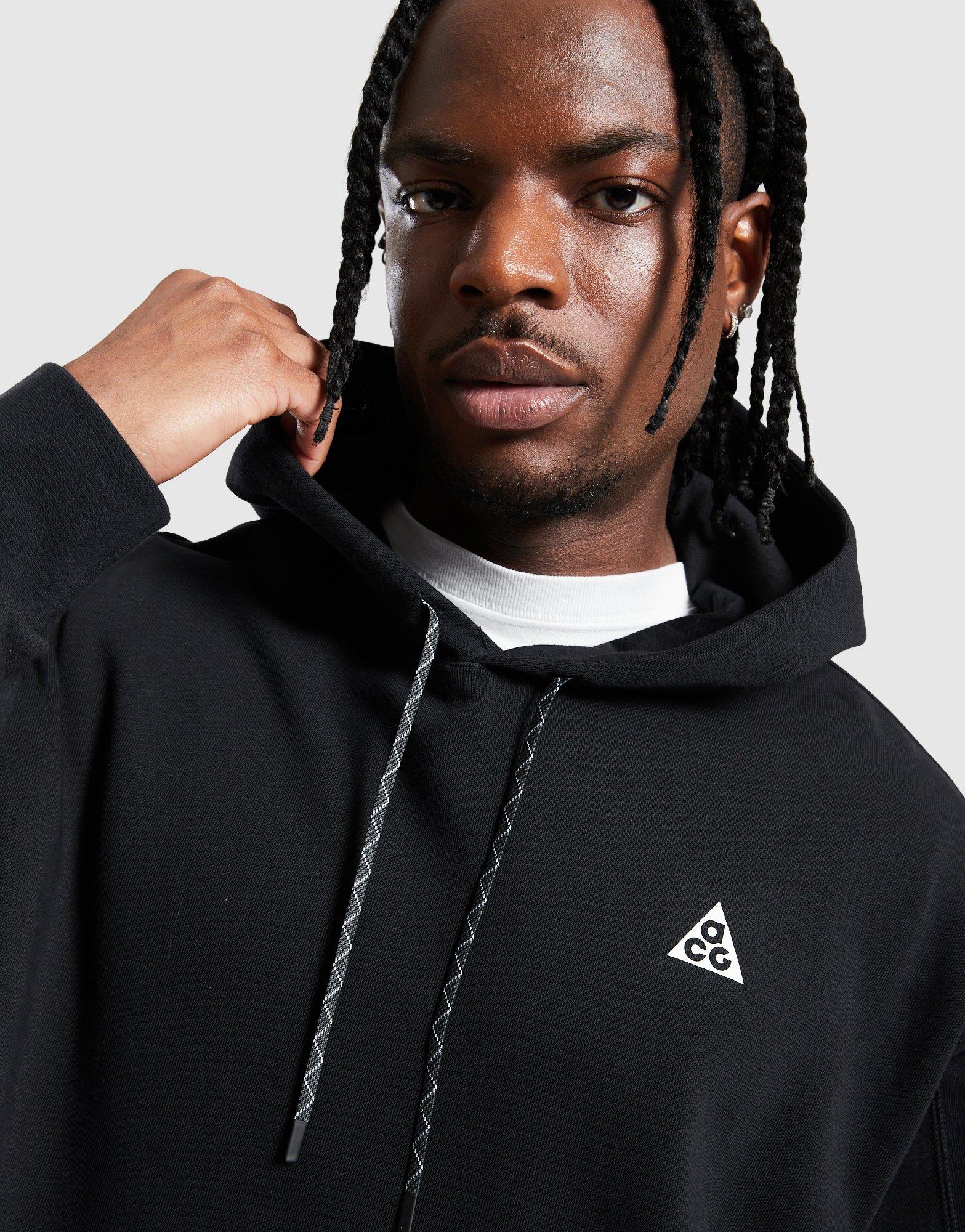 Bluză pentru bărbați NIKE BLUZĂ CU GLUGĂ M ACG DF MAGIC HOUR HOODIE IO9667-010 Negru