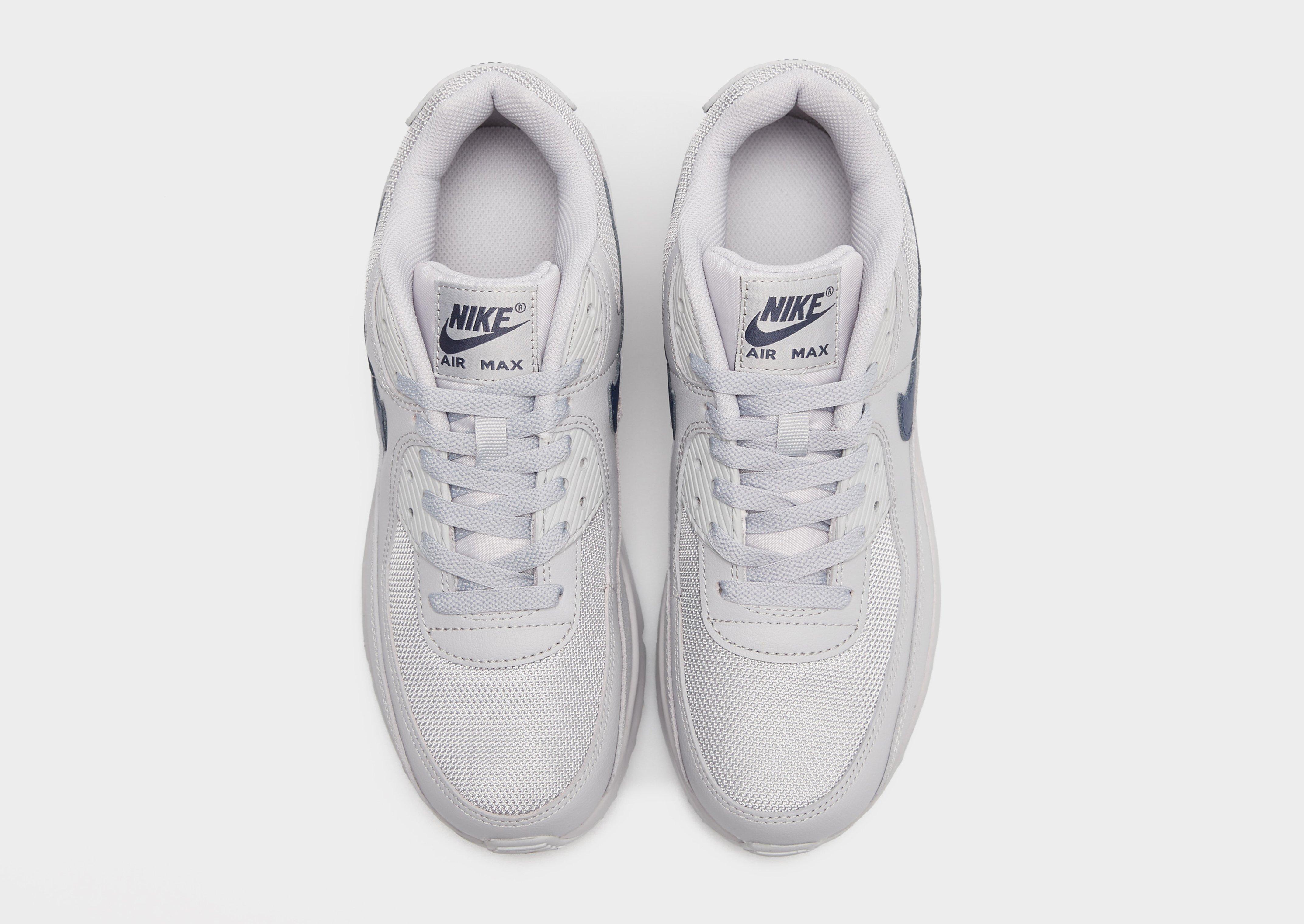 Buty sneakersy dla dzieci NIKE AIR MAX 90 MESH GS IQ0098-001 Szary