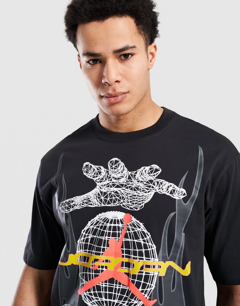 JORDAN ФУТБОЛКА M J HANDS GFX SS CREW IQ0786-045 | колір Чорний