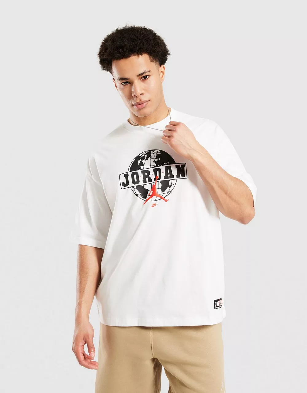 JORDAN ФУТБОЛКА M J GLOBE GFX OVSZ SS CREW, фото 1 з 4