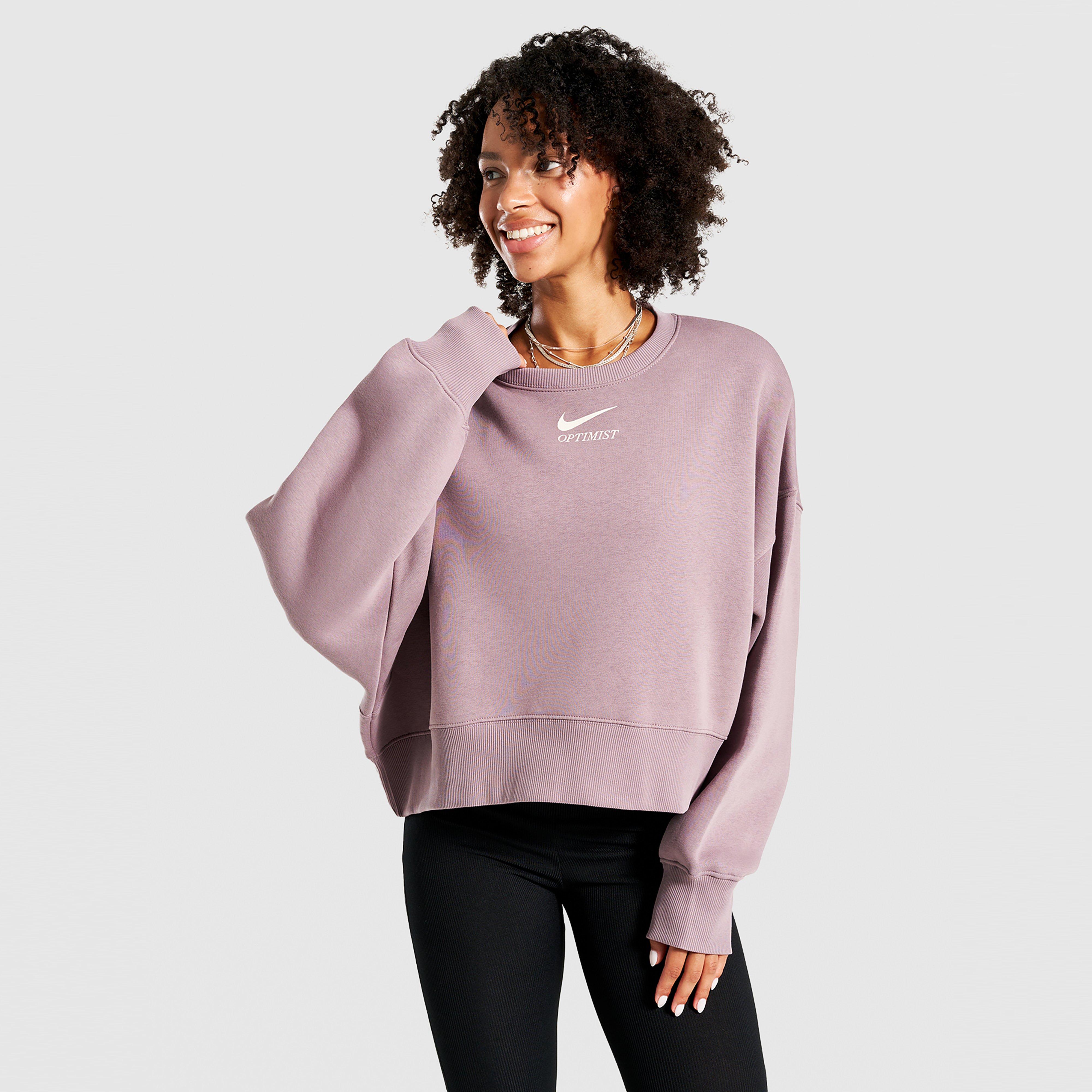 Ženski gornji dio trenirke NIKE VESTA W NSW PHNX FLC OS CREW