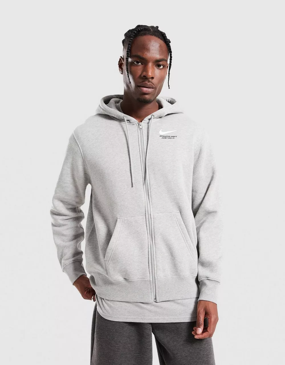 NIKE КОФТА НА БЛИСКАВЦІ M CLUB FLC FZ HOODIE C, фото 1 з 4