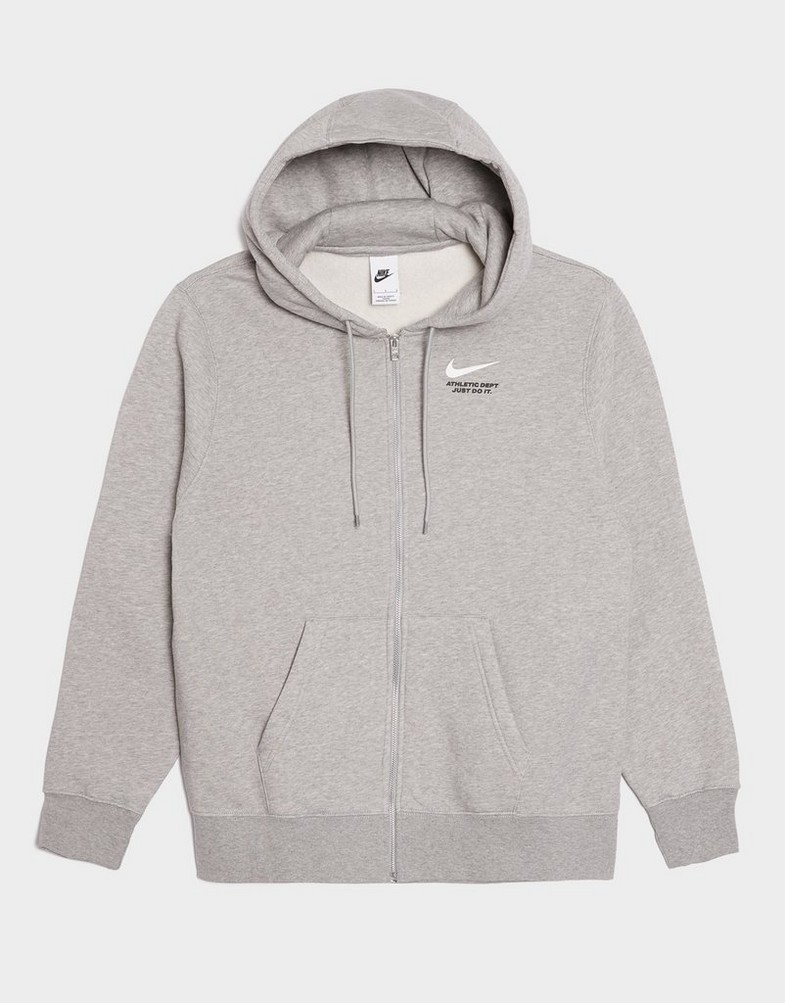 Férfi pulóverek NIKE PULÓVER CIPZÁRAS M CLUB FLC FZ HOODIE C IQ2761-063 Szürke