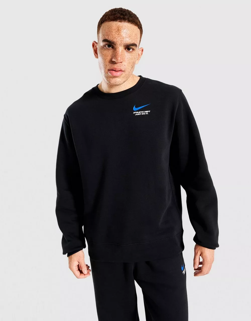 NIKE КОФТА НА БЛИСКАВЦІ M CLUB FLC CREW C, фото 1 з 4