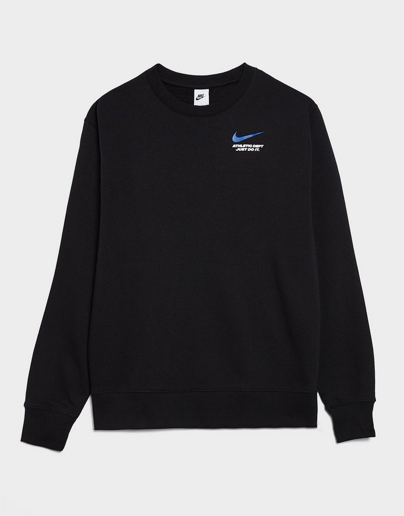 Bluză pentru bărbați NIKE BLUZĂ M CLUB FLC CREW C IQ2762-010 Negru