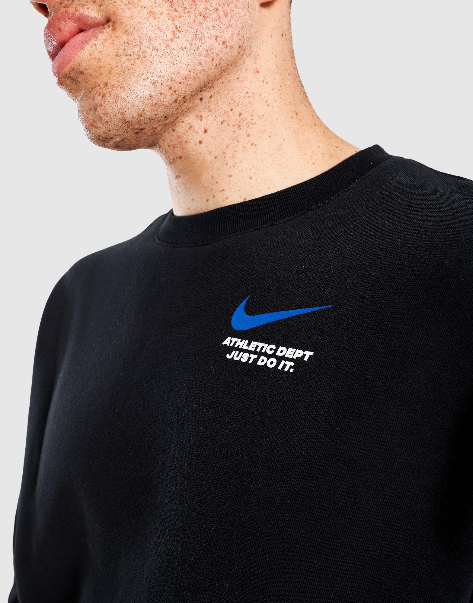 Чоловічі кофти NIKE КОФТА НА БЛИСКАВЦІ M CLUB FLC CREW C IQ2762-010 Чорний