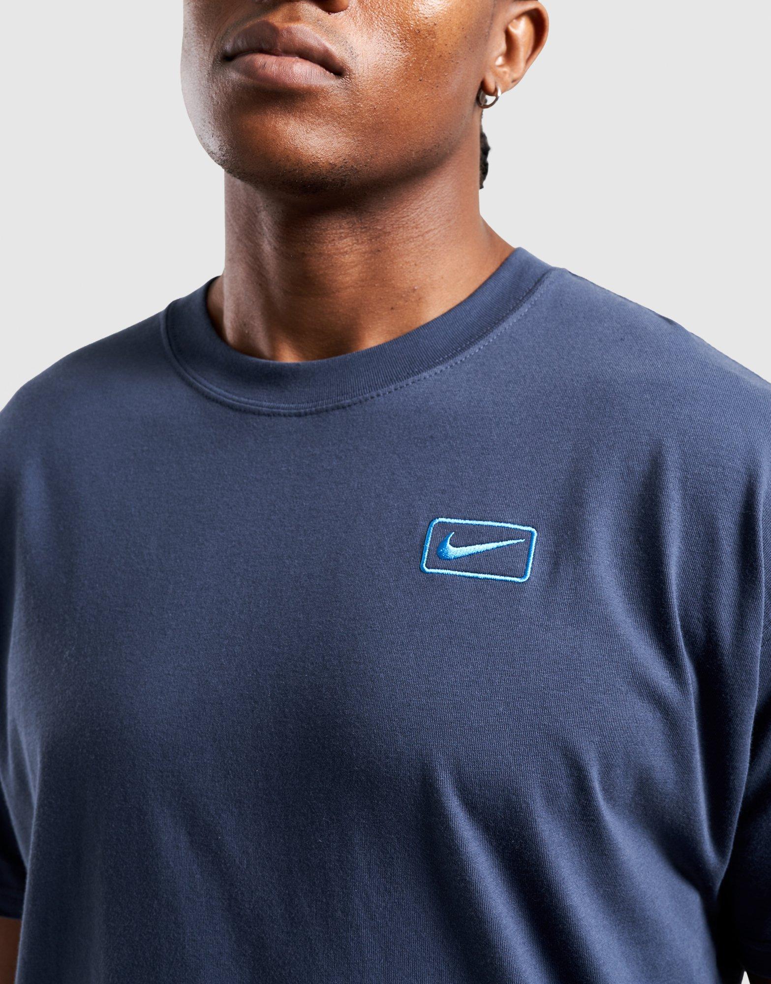 Koszulka, t-shirt męski NIKE T-SHIRT M NSW SF TEE GFX IQ2767-437 Niebieski