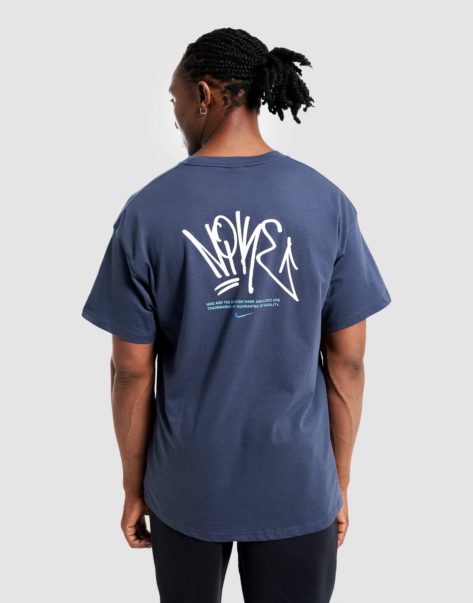 Koszulka, t-shirt męski NIKE T-SHIRT M NSW SF TEE GFX IQ2767-437 Niebieski