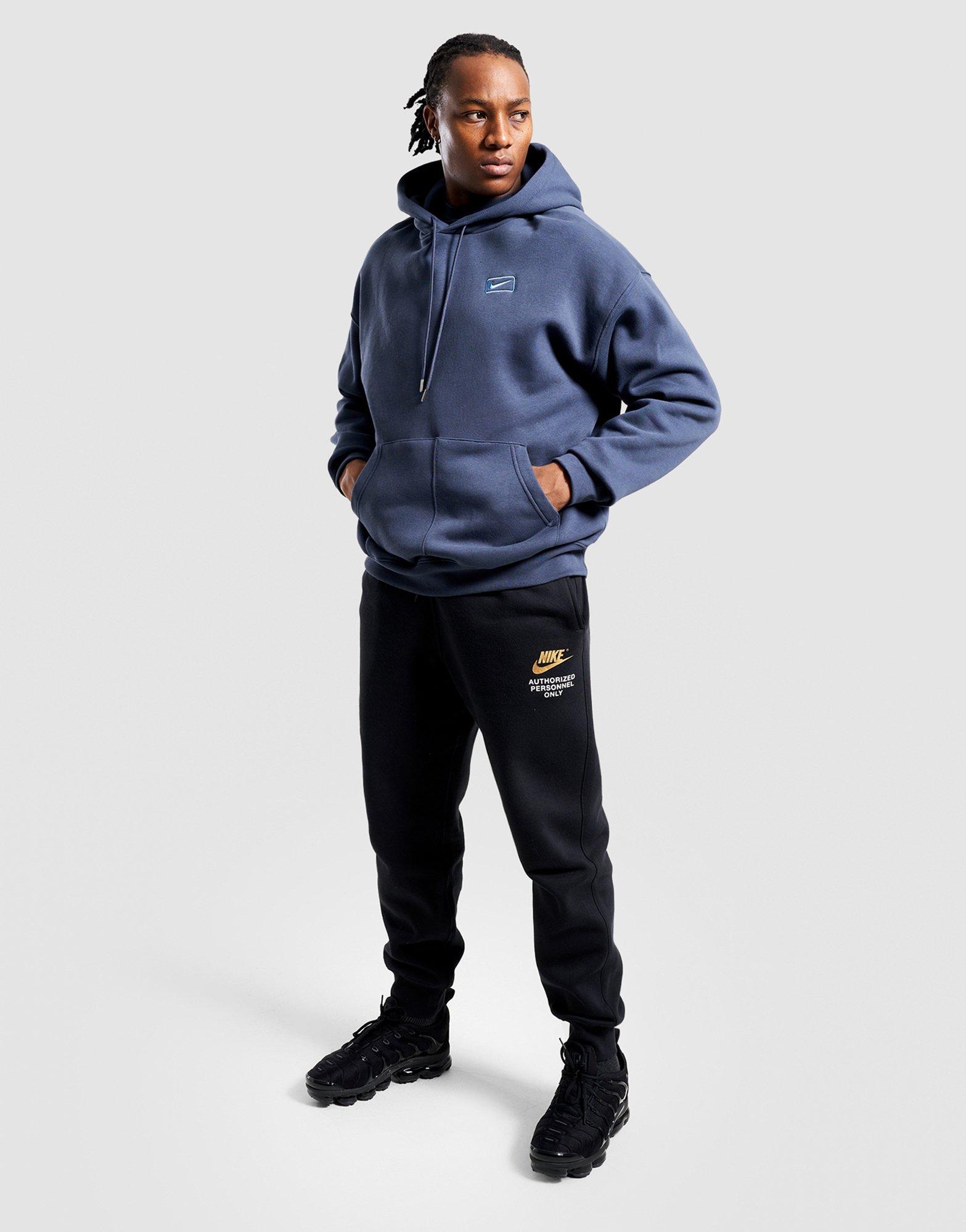 Bluza męska NIKE BLUZA Z KAPTUREM M NSW SF PO HOODIE GFX IQ2772-437 Niebieski