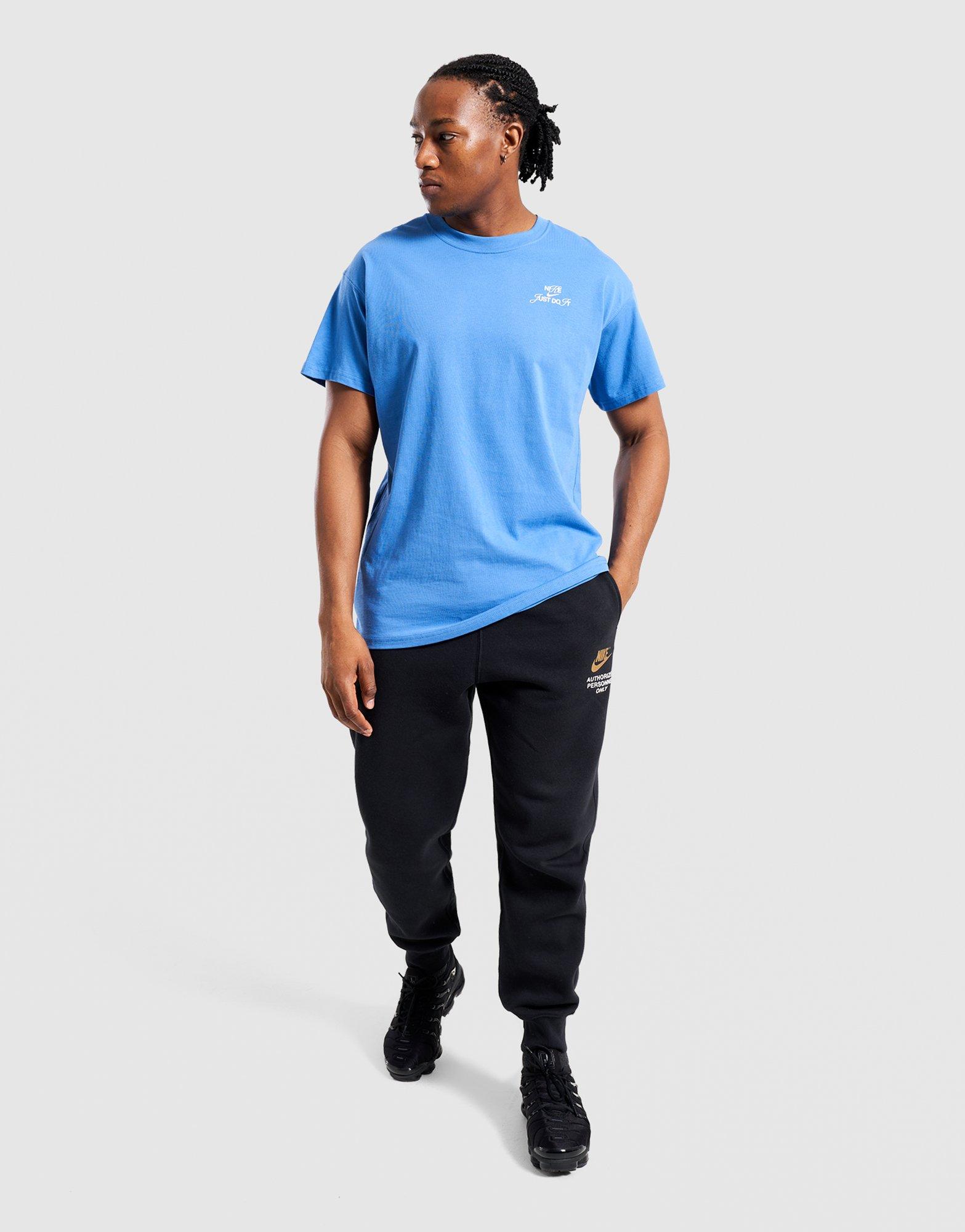 Koszulka, t-shirt męski NIKE T-SHIRT M NSW GFX TEE I IQ5481-402 Niebieski