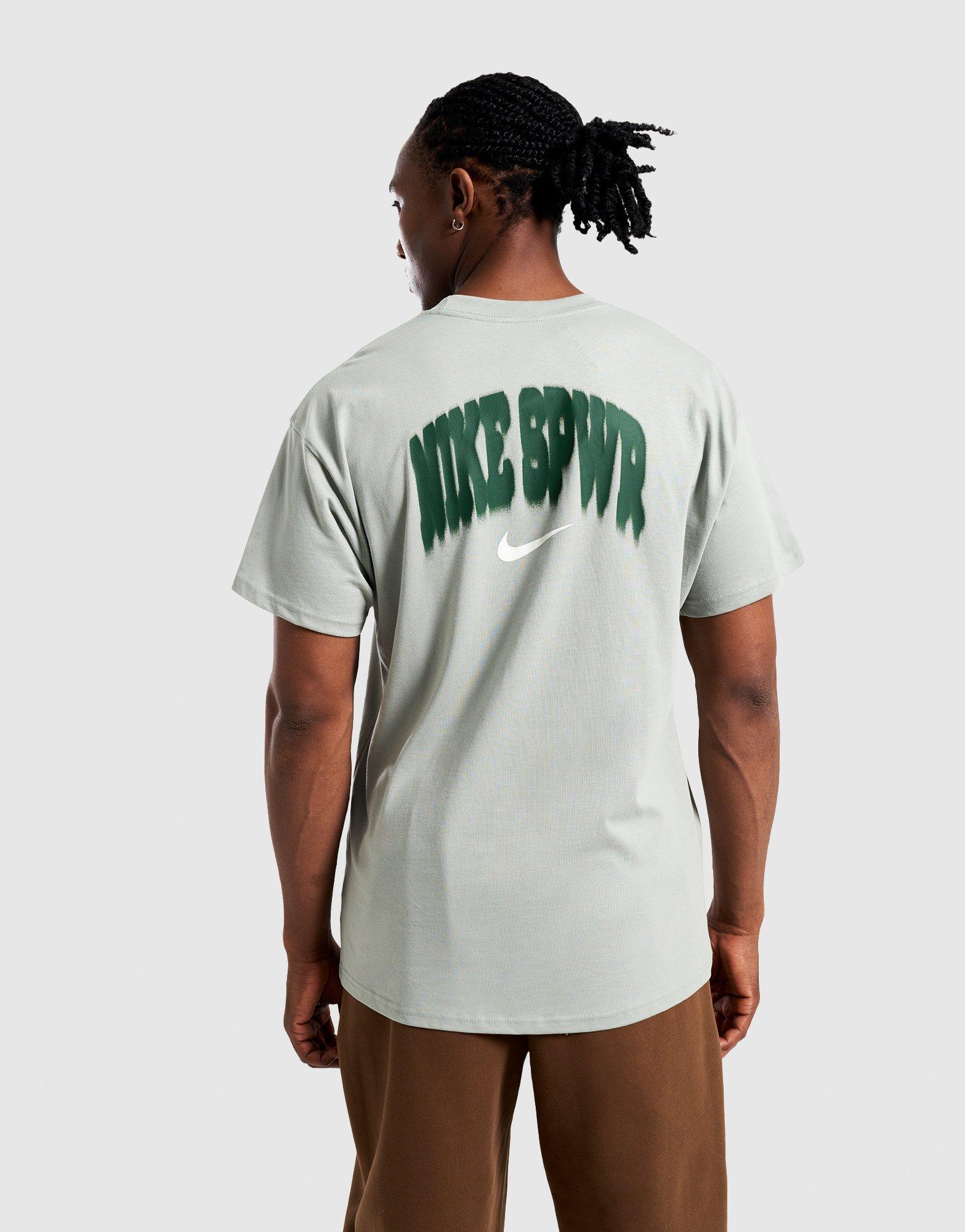 Koszulka, t-shirt męski NIKE T-SHIRT M NSW GFX TEE II IQ5482-370 Zielony