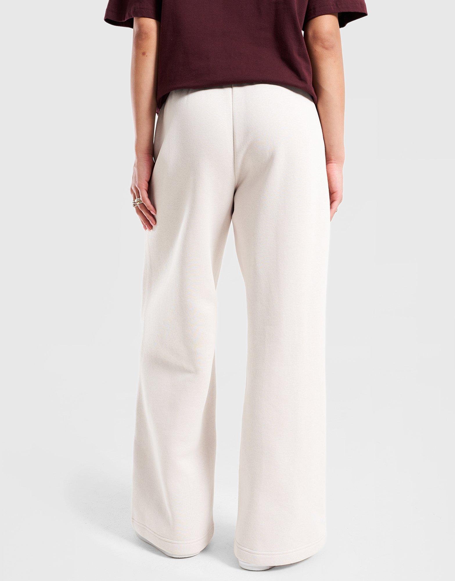 Pantaloni pentru femei NIKE PANTALONI  W NSW FLC HR PANT WIDE 2 IR3612-104 Bej