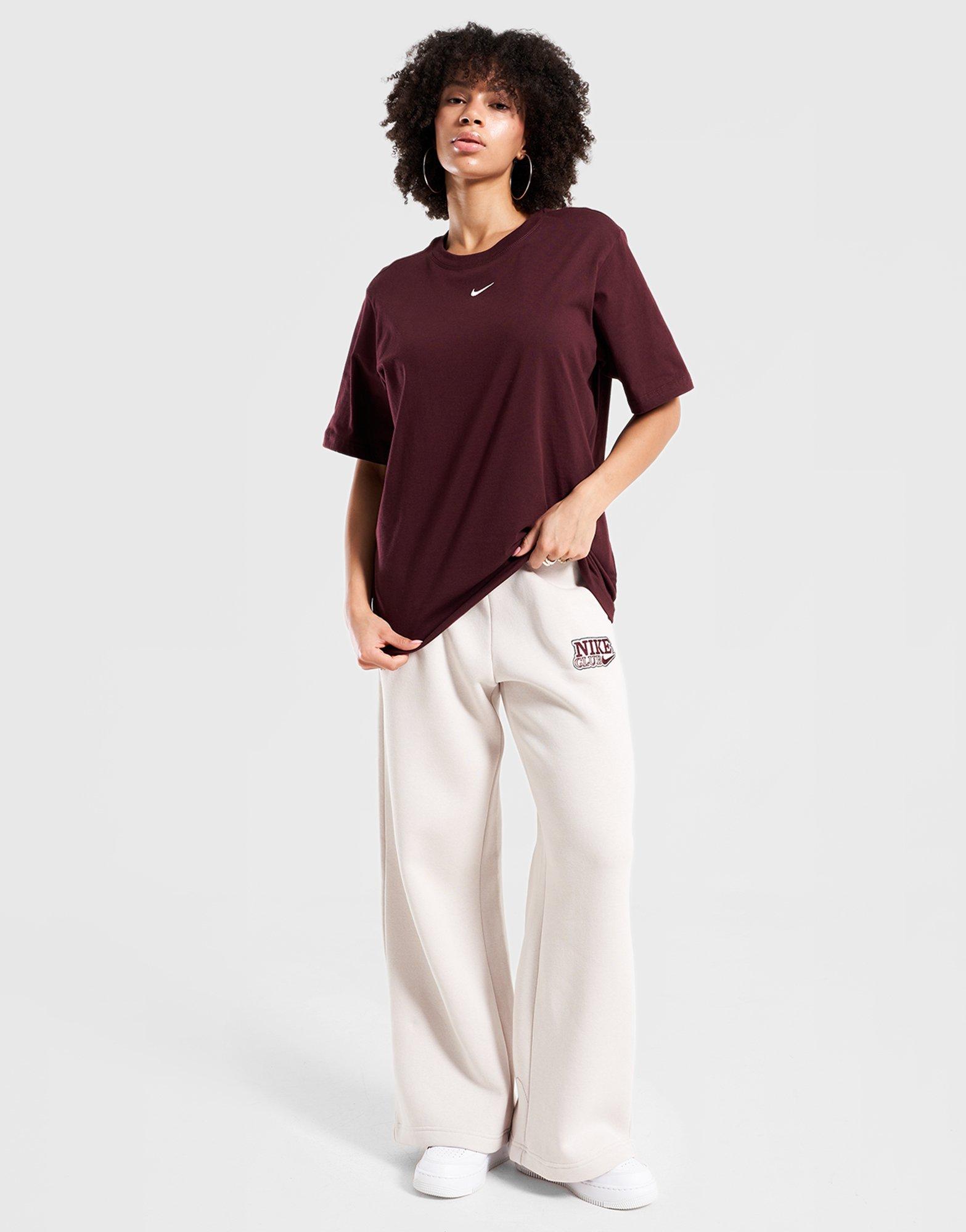 Pantaloni pentru femei NIKE PANTALONI  W NSW FLC HR PANT WIDE 2 IR3612-104 Bej