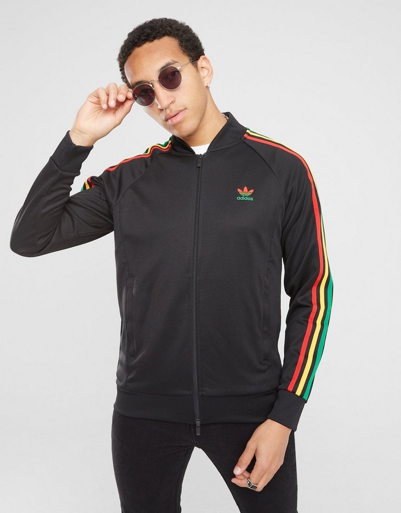 Bluză pentru bărbați ADIDAS BLUZĂ SSTAR TT BLK MULTI IS2886 Negru