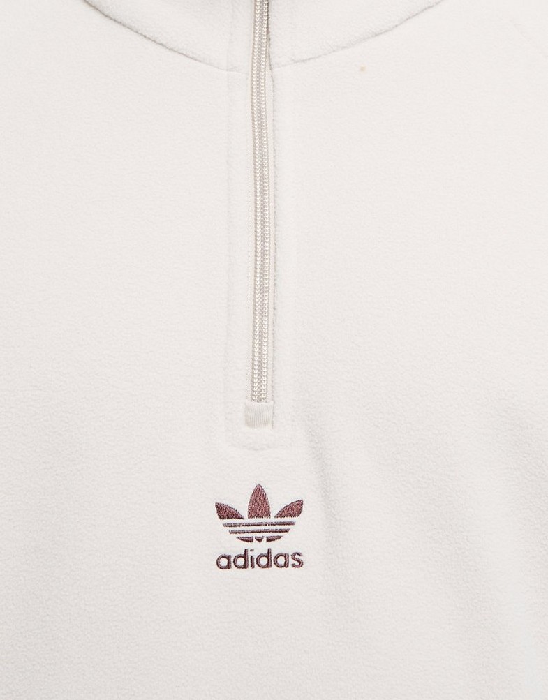 Bluza męska ADIDAS BLUZA ROZPINANA POLAR FLC HZ STONE IS7234 Beżowy