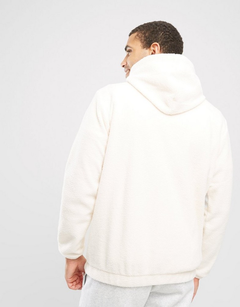 Bluza męska ADIDAS BLUZA Z KAPTUREM SHERPA OH HD W.WHITE IT9017 Biały