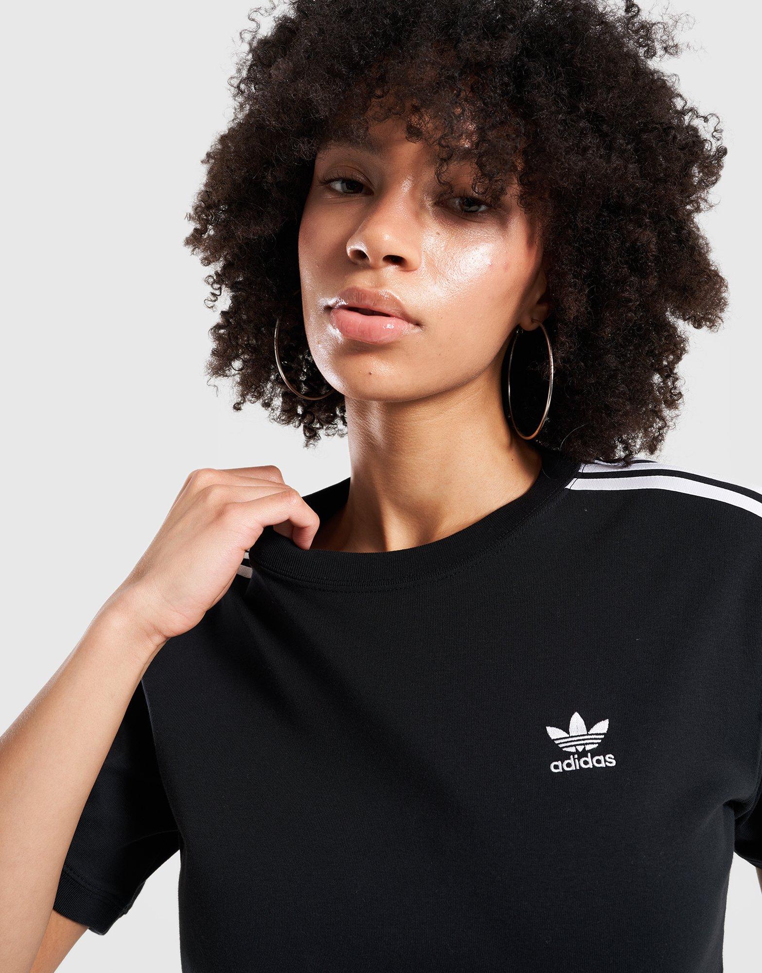Ženski T-shirt ADIDAS T-SHIRT 3 STRIPE TEE IU2420 crna